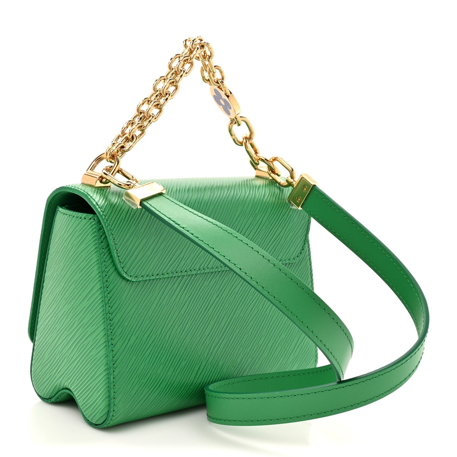 Epi Twist Shoulder Bag PM Serpentine Green