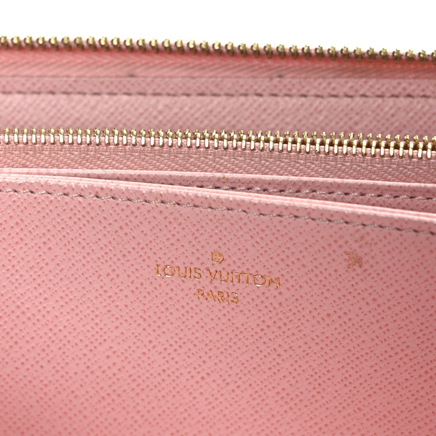 Damier Azur Zippy Wallet Rose Ballerine