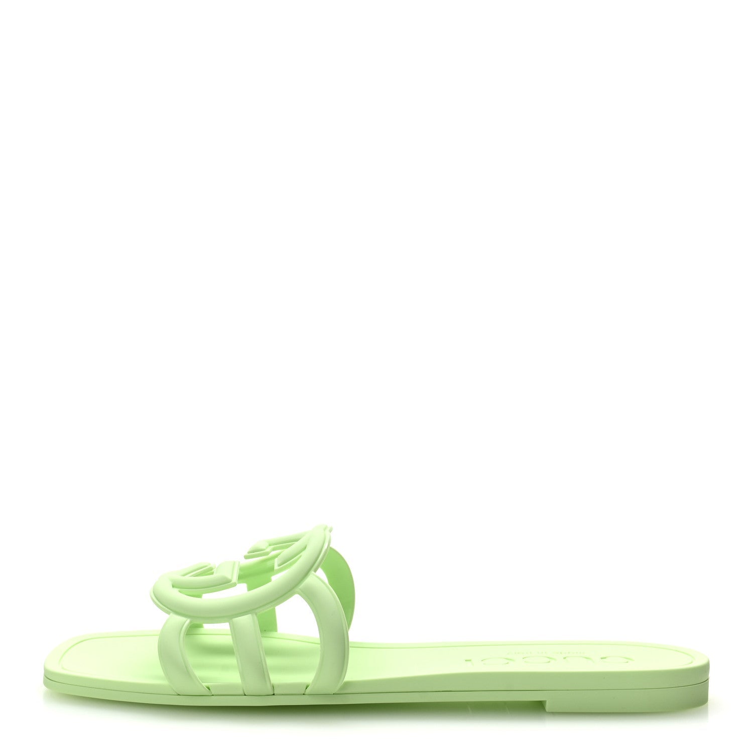 Rubber Interlocking G Womens Slide Sandals 37 Oscar Water
