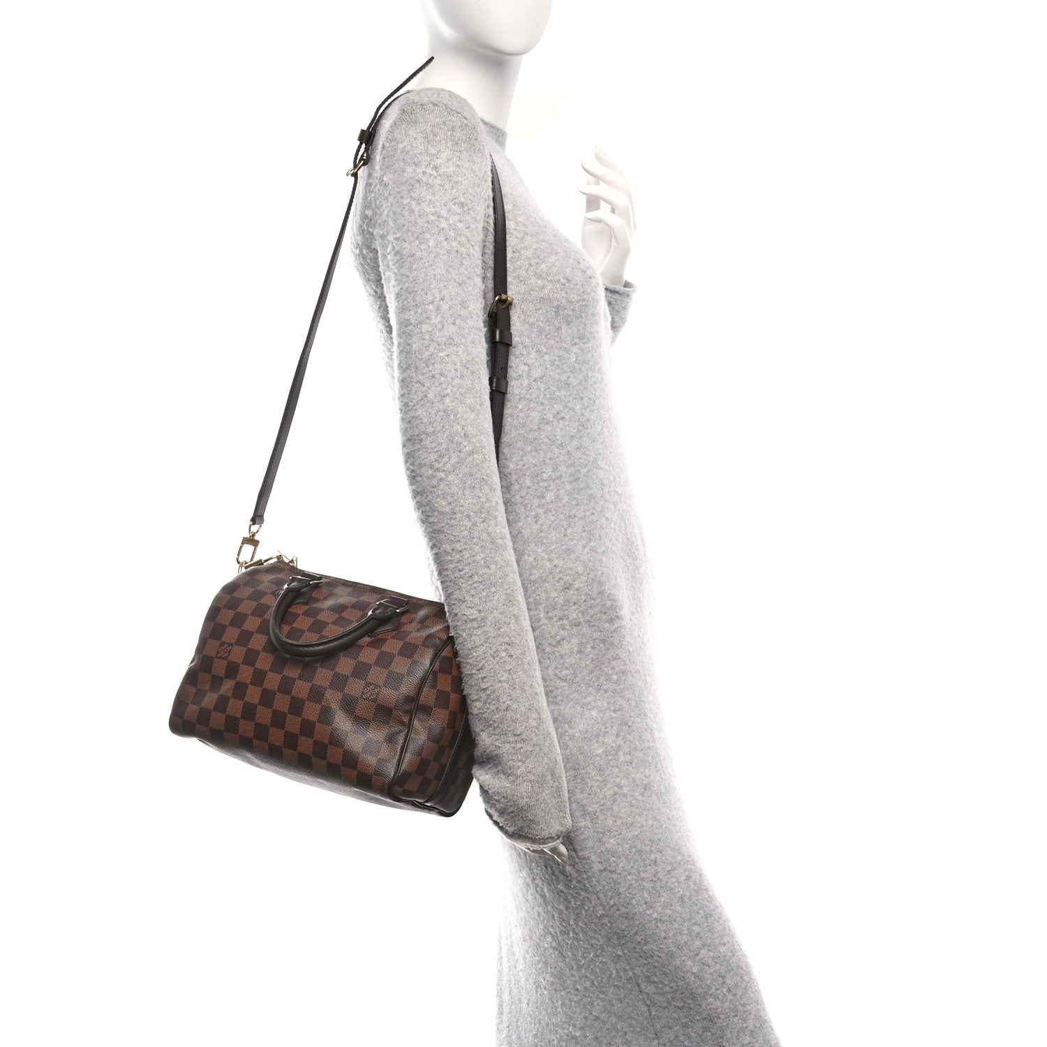 Damier Ebene Speedy Bandouliere 25