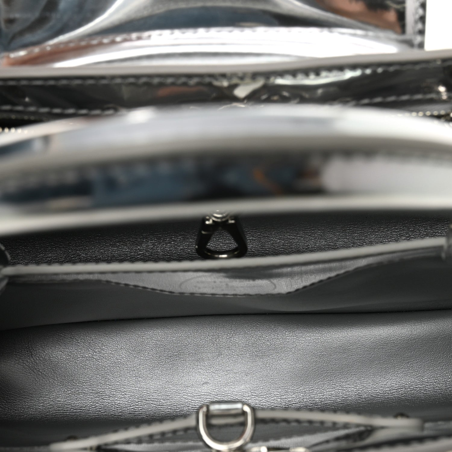 LV X YK Metallic Taurillon Brass Metal Dots Capucines BB Silver
