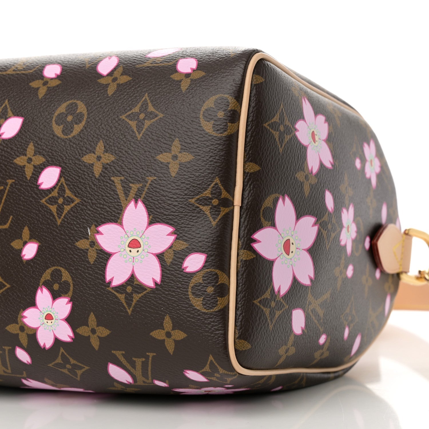 LV X TM Monogram Cherry Blossom Speedy Bandouliere 25 Sakura Brown