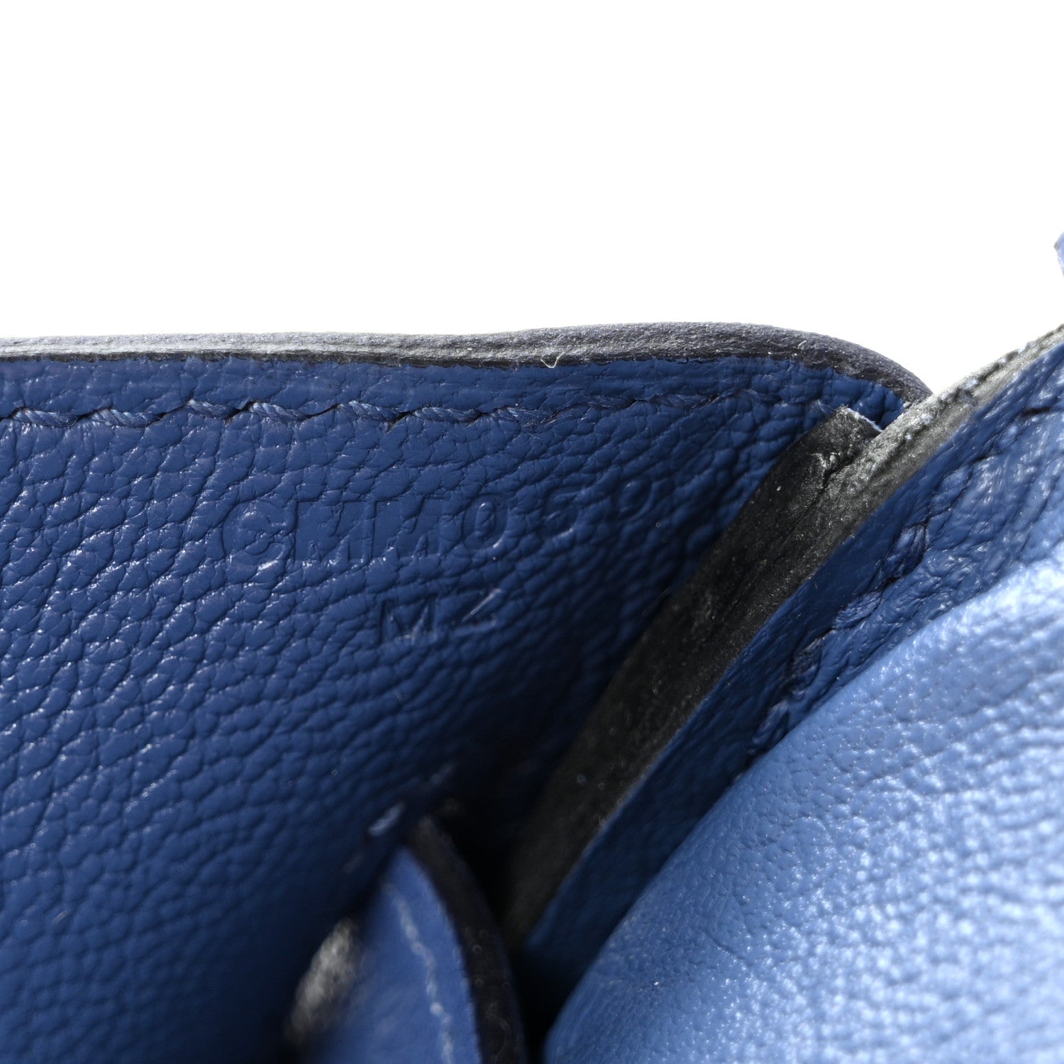 Taurillon Novillo Birkin 30 Bleu Brighton