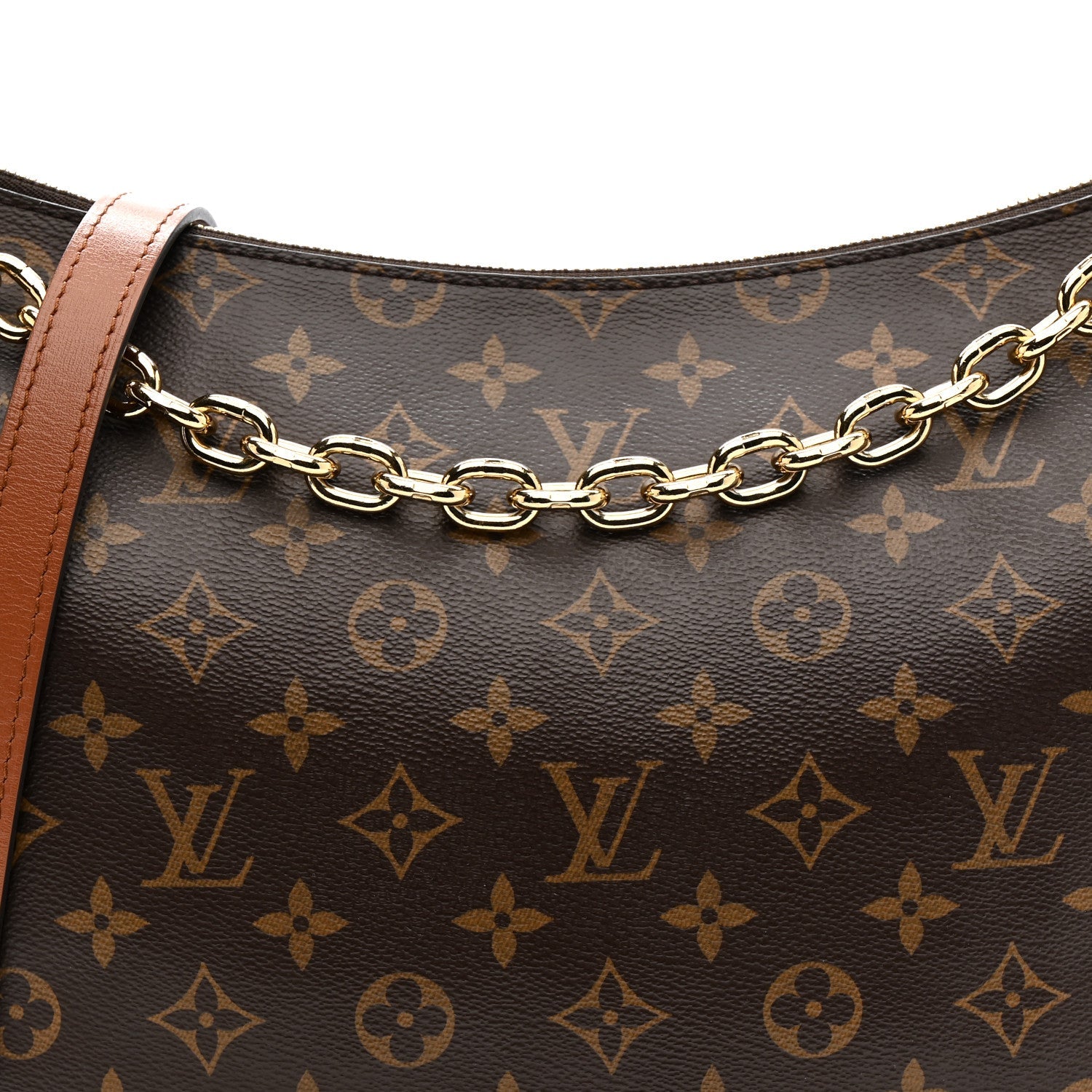 Reverse Monogram Loop Hobo