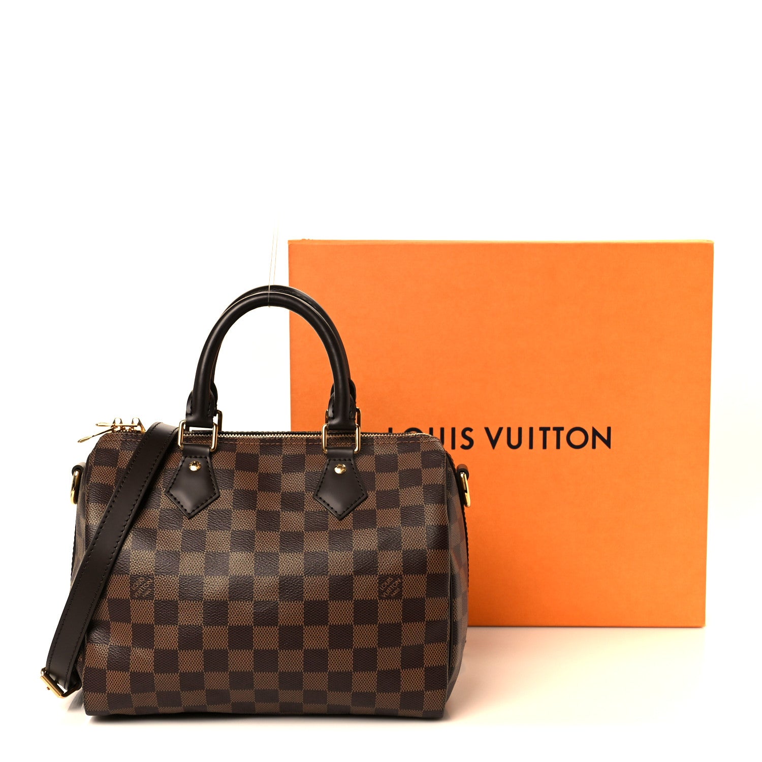 Damier Ebene Speedy Bandouliere 25