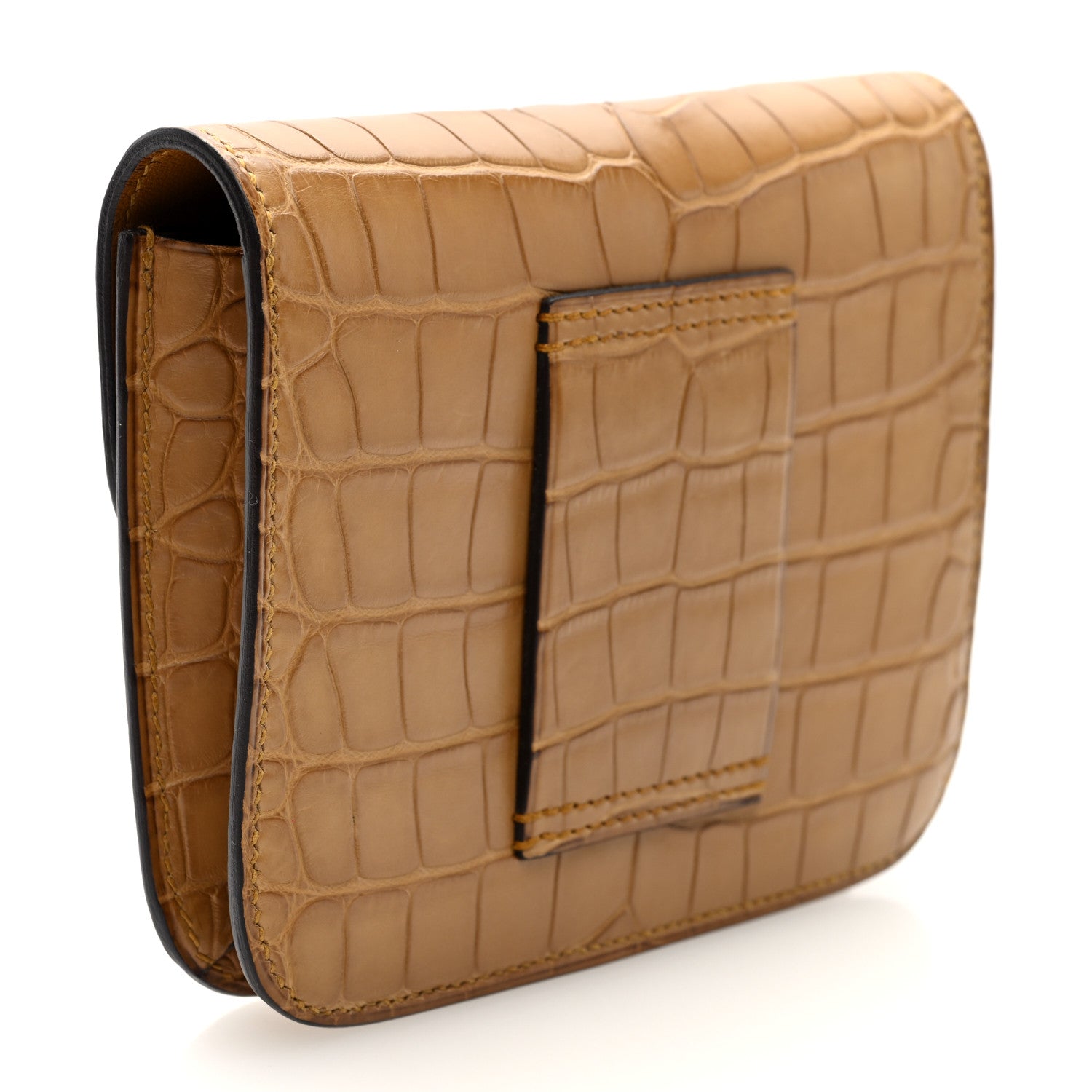 Matte Alligator Constance Slim Wallet Kraft