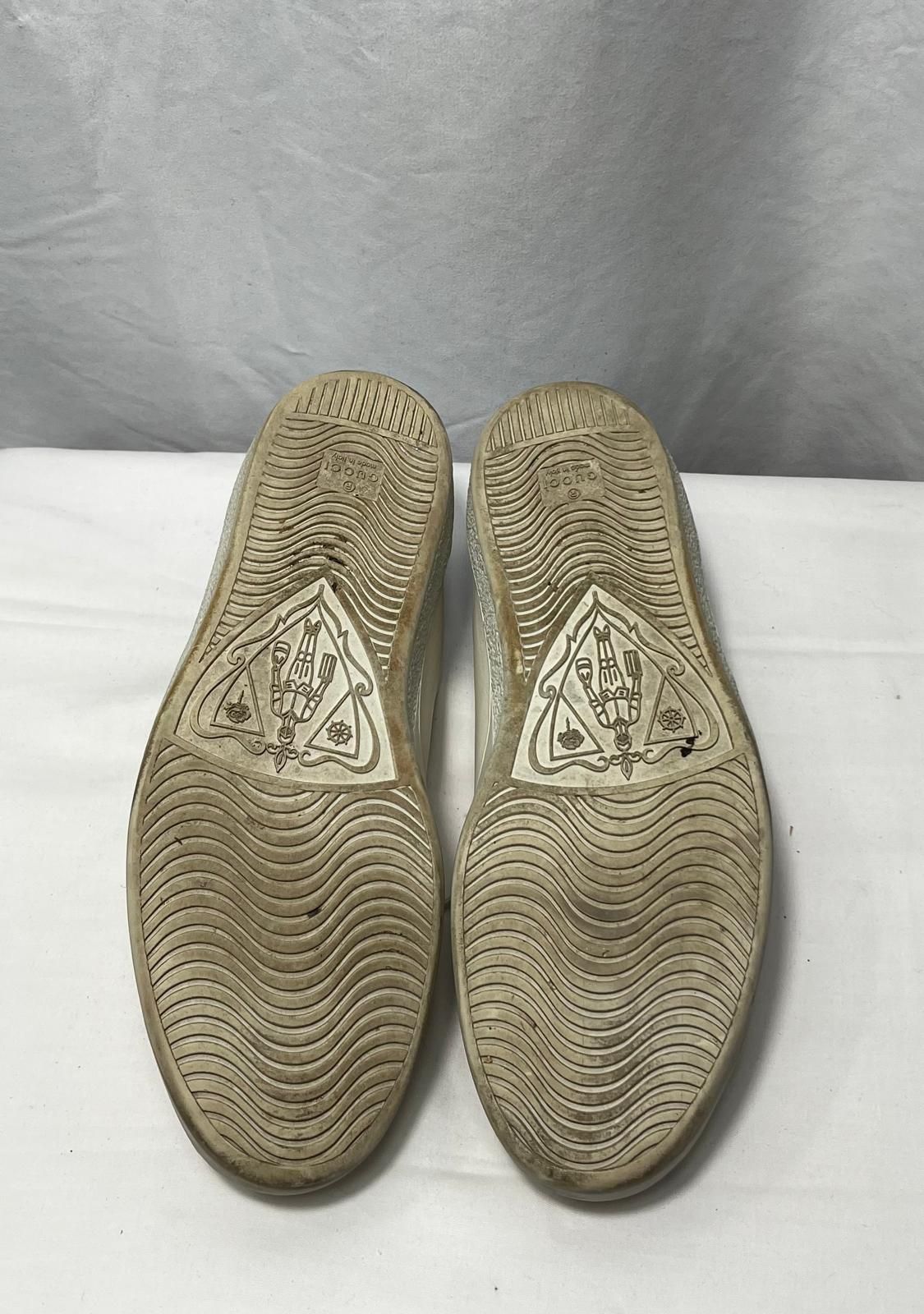 Men's Gucci Ace Interlocking G Sneakers in White Calf leather