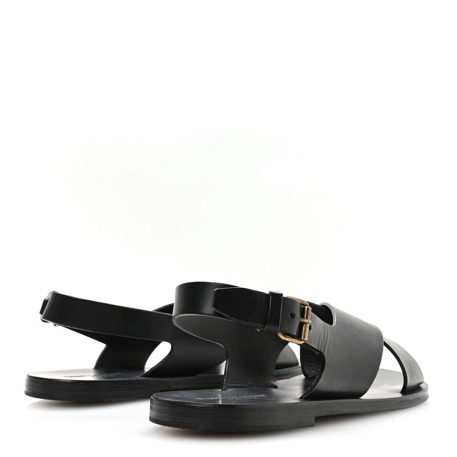 Calfskin Mens Mojave Sandals 43 Black