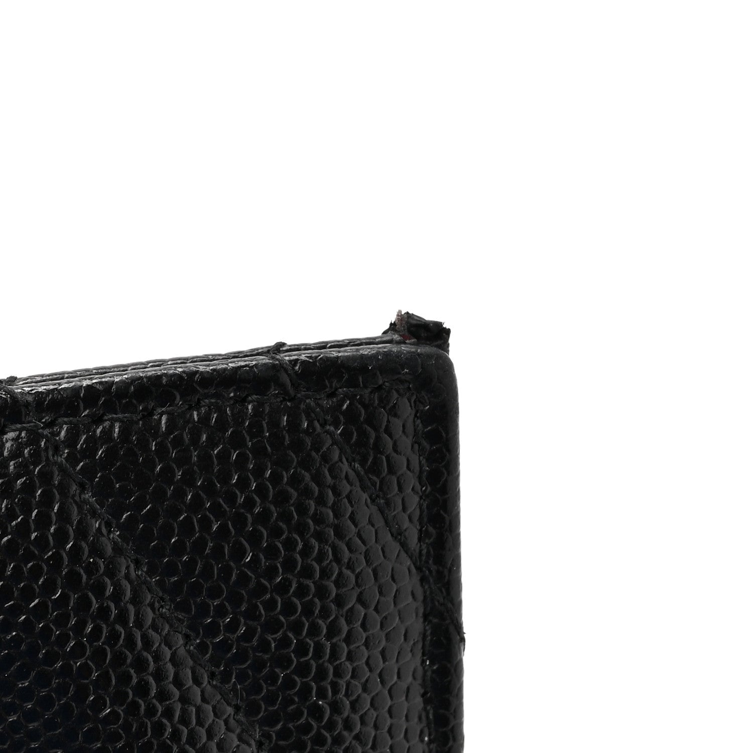 Grain De Poudre Chevron Monogram Monochrome Bill Pouch Black