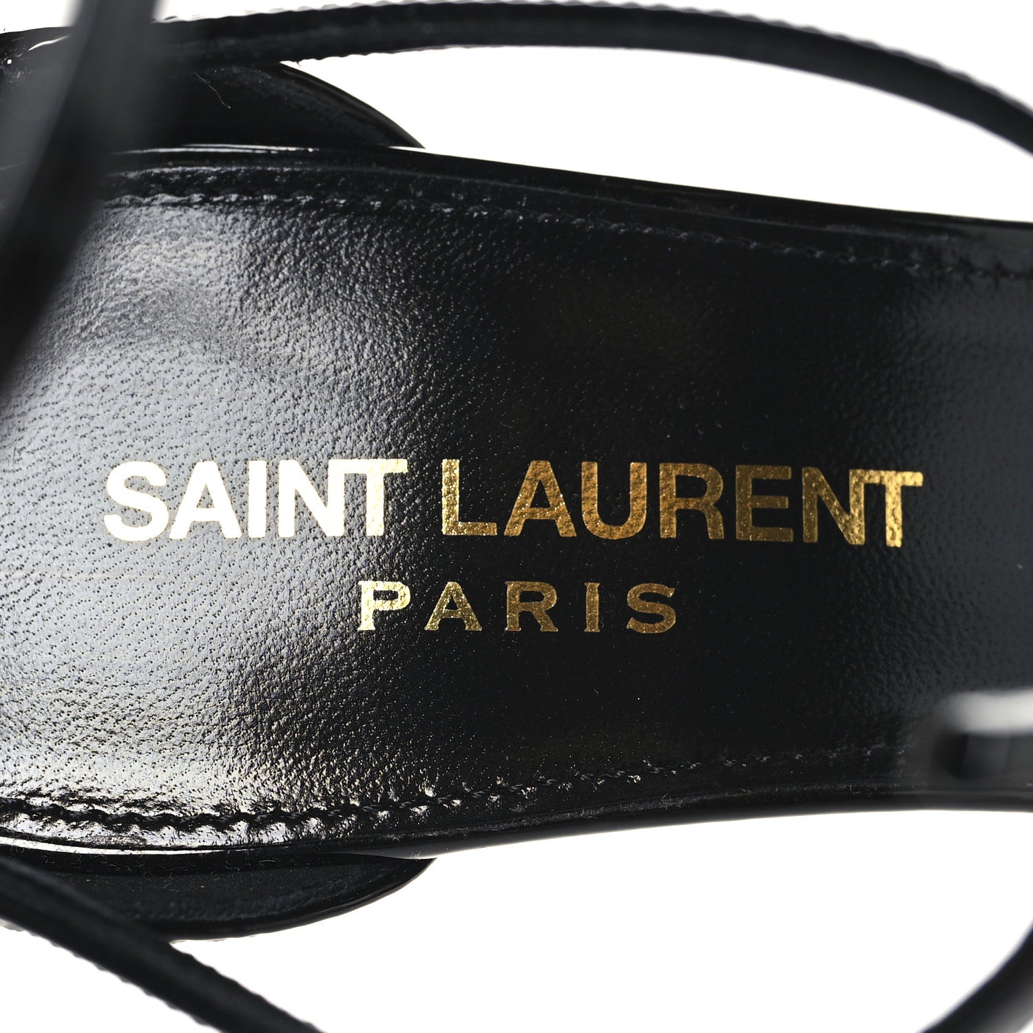 Patent Cassandra 100 Ankle Strap Sandals 35.5 Black