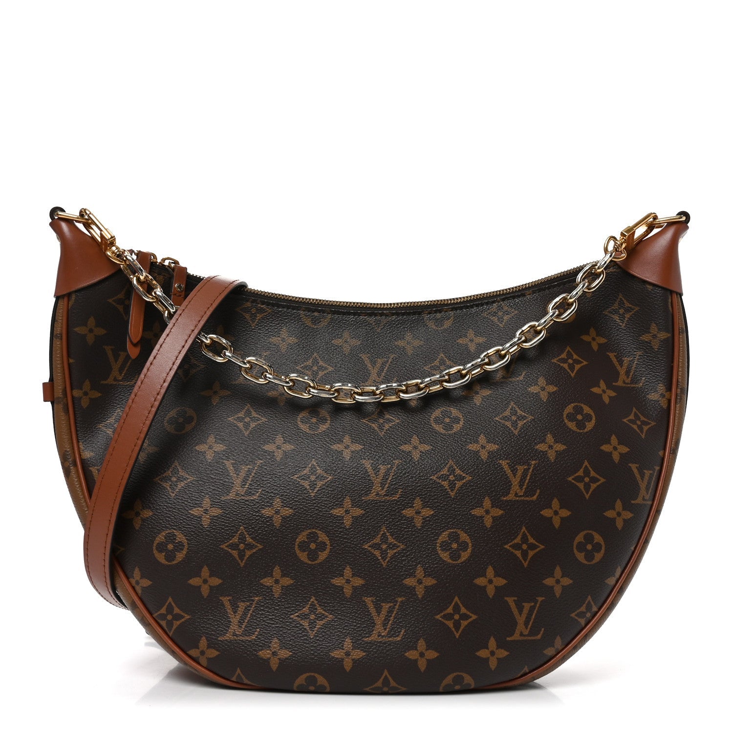 Reverse Monogram Loop Hobo