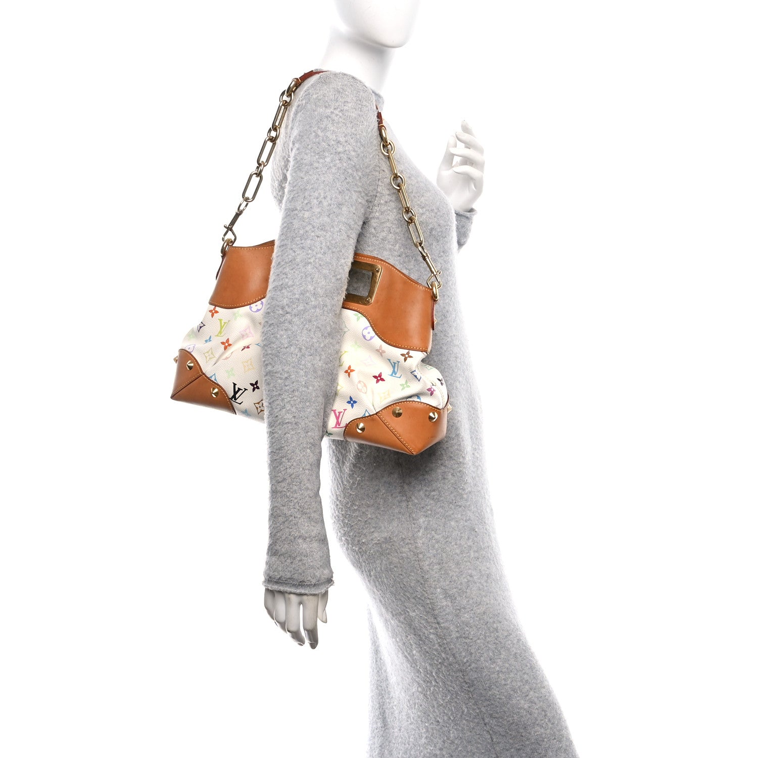 Monogram Multicolor Judy MM White