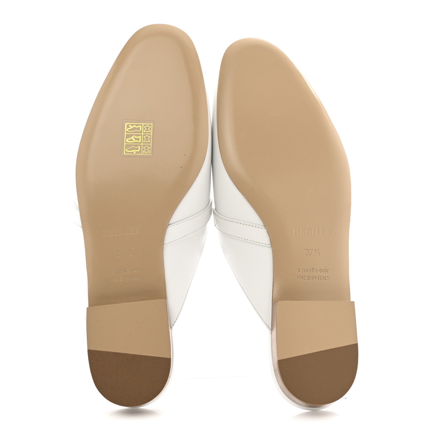 Calfskin Oz Mules 37.5 White