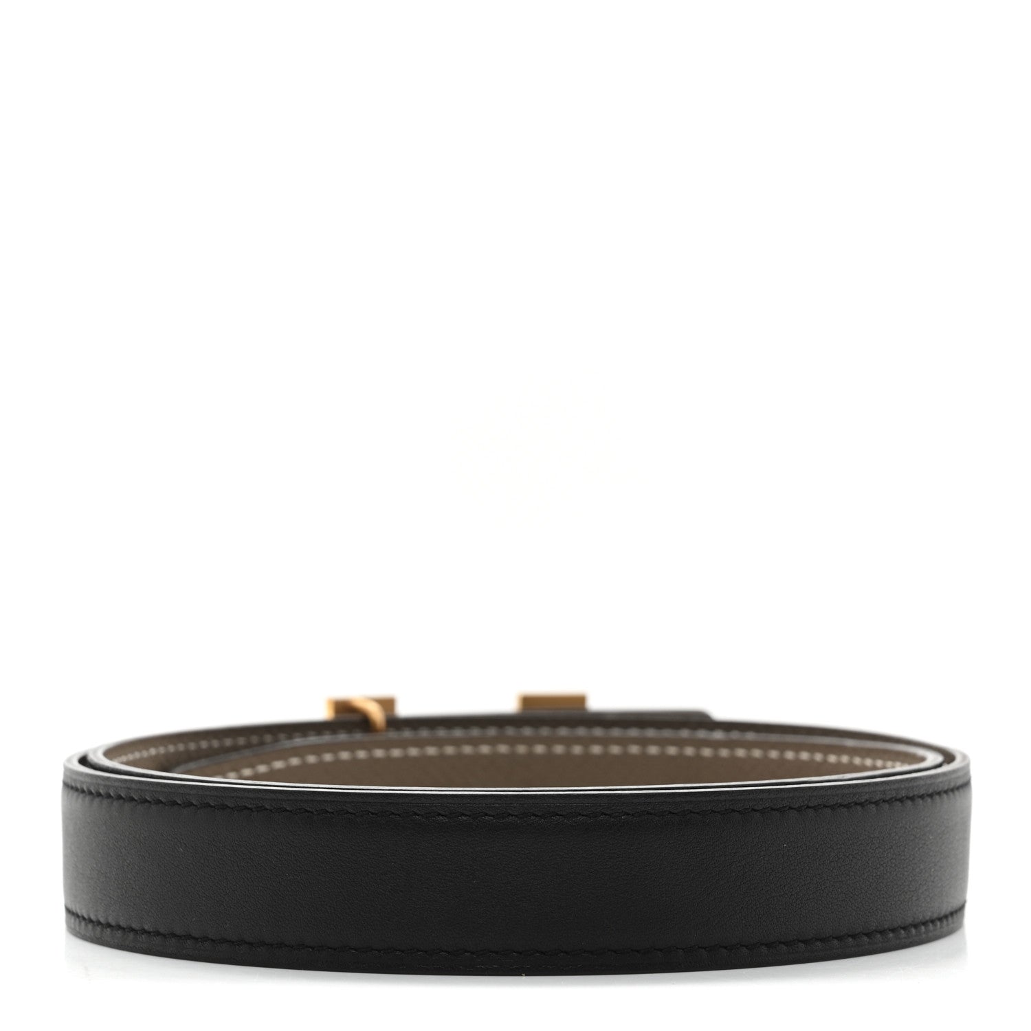 Swift Epsom 24mm Mini Constance H Belt 75 30 Black Etoupe