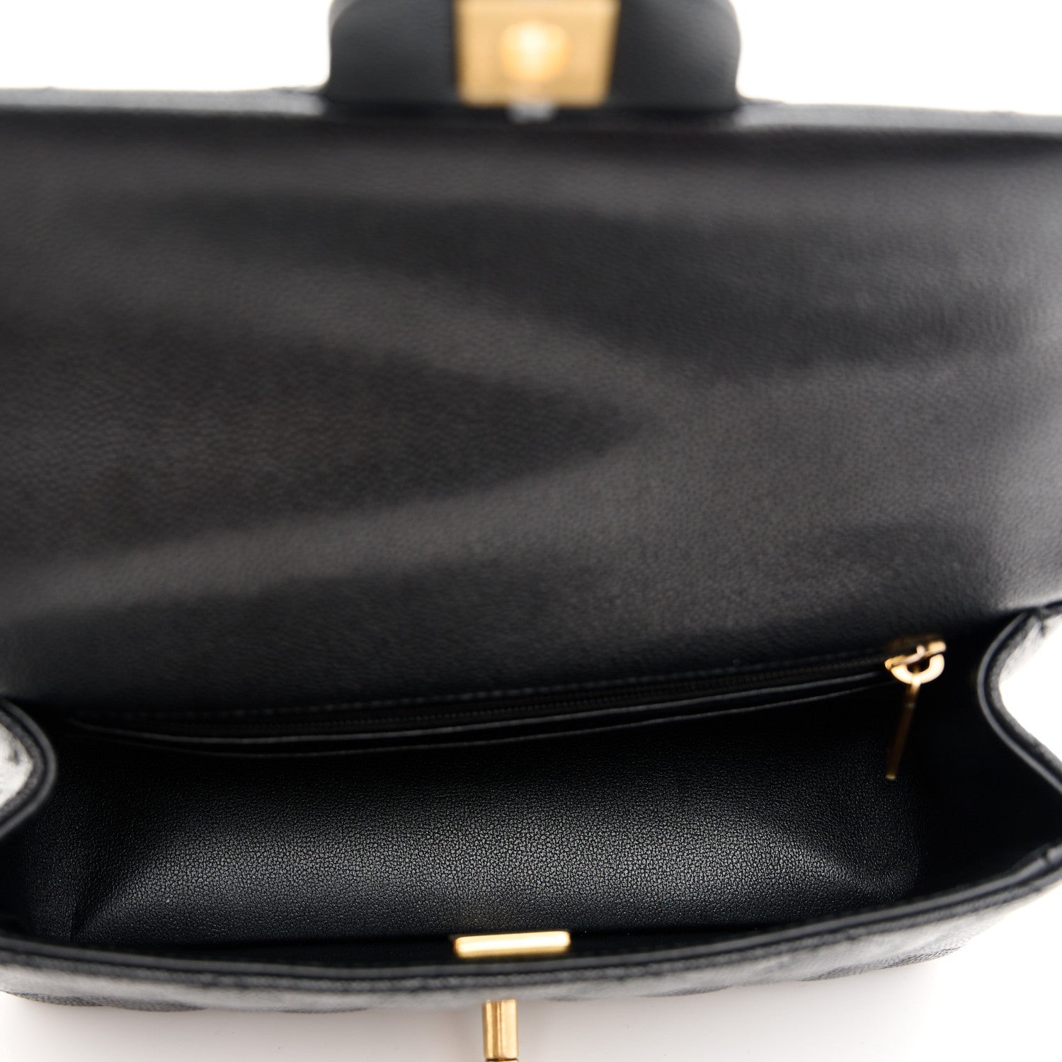 Caviar Quilted Mini Handy CC Flap Black