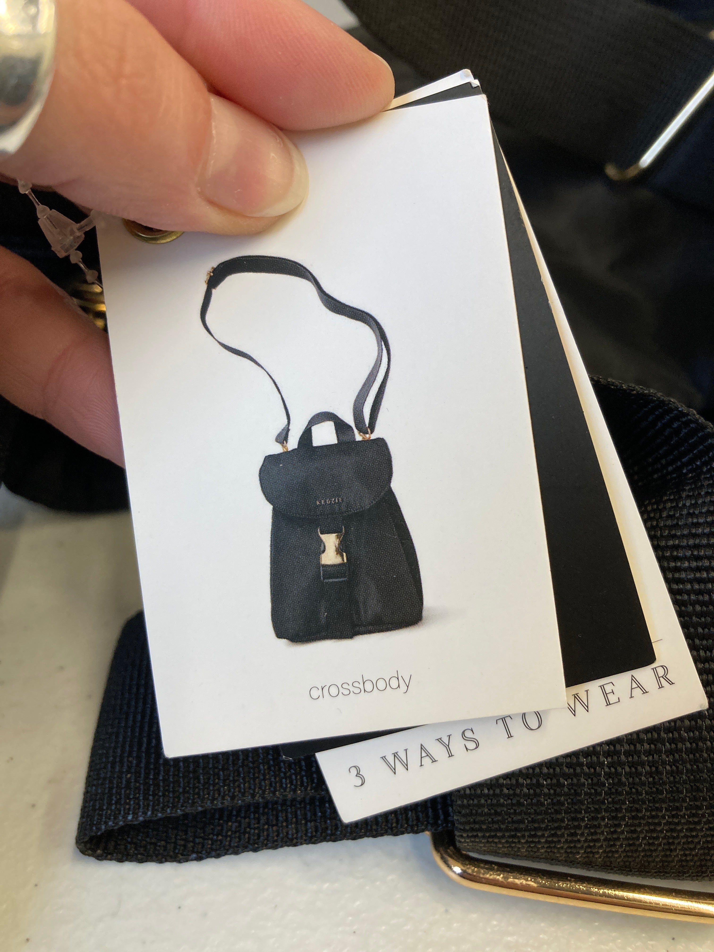 Backpack By Kedzie In Black, Size:Small