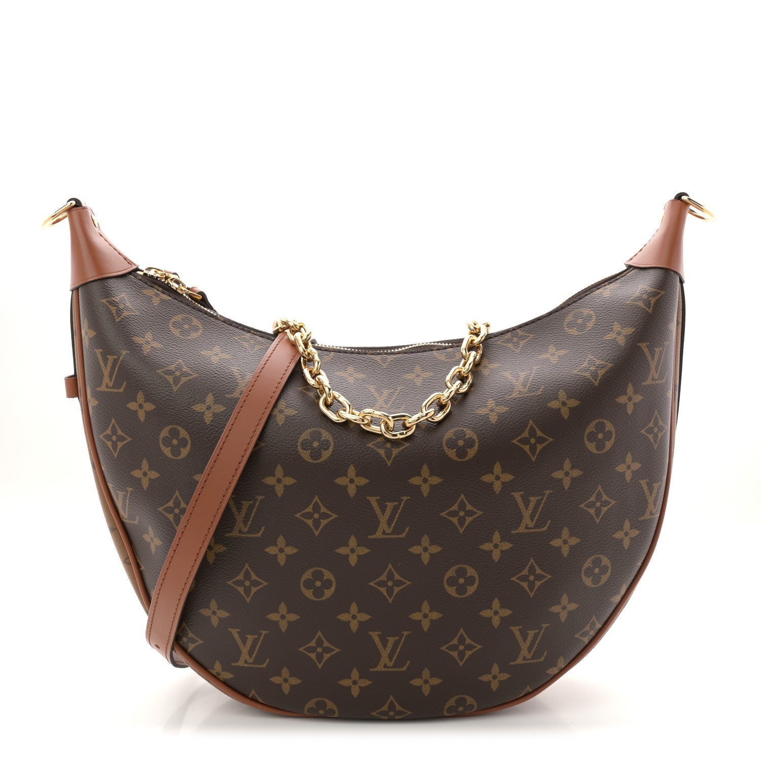 Reverse Monogram Loop Hobo