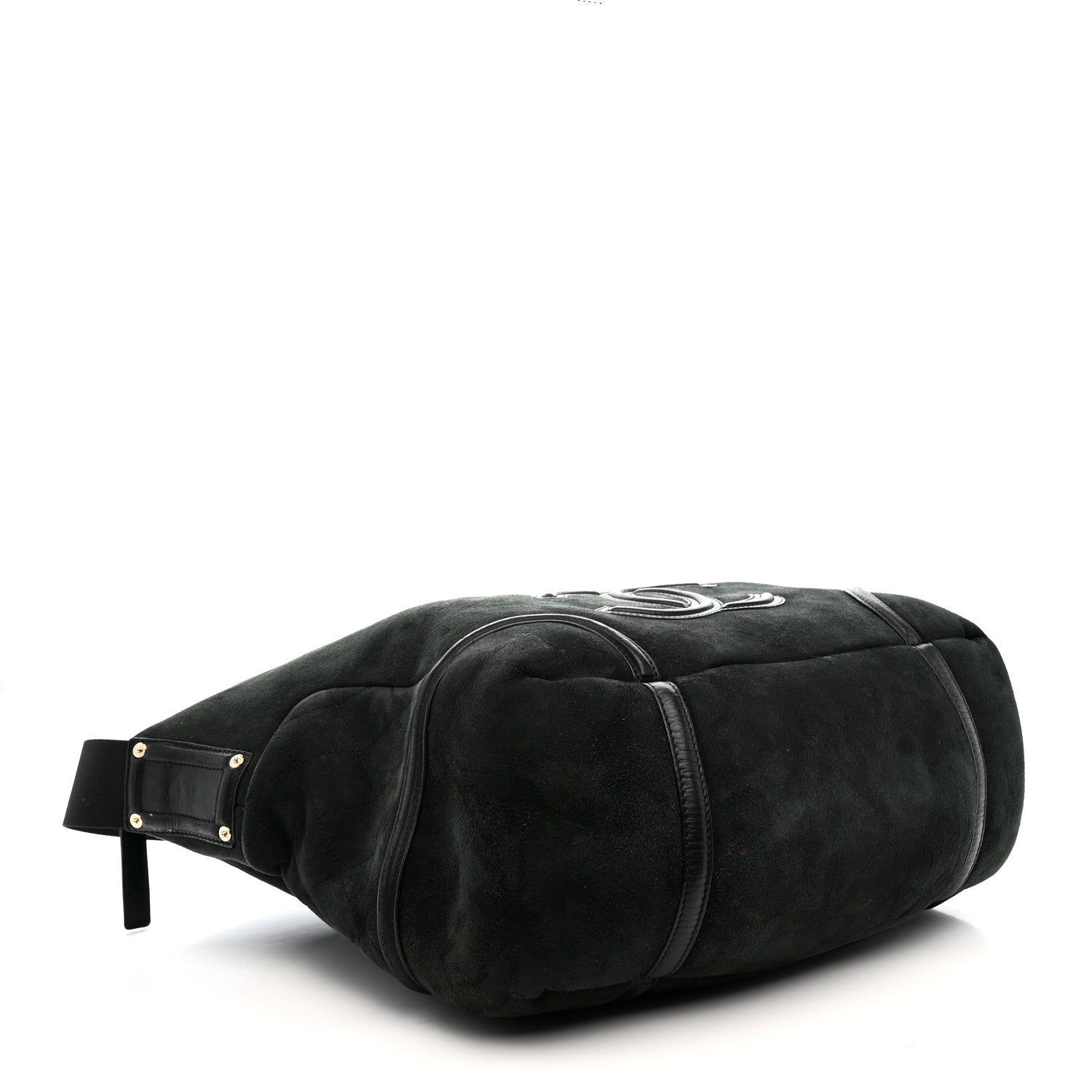 Suede Sparkling Winter Messenger Black