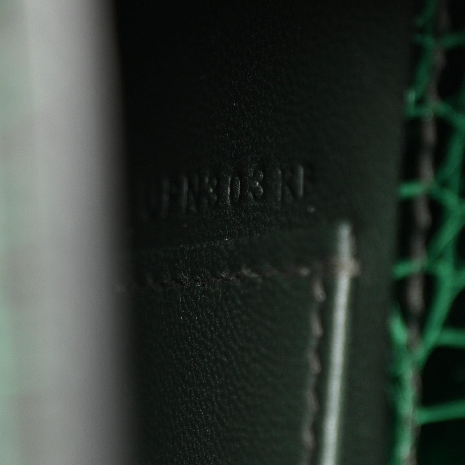 Shiny Porosus Crocodile Kelly Pochette Vert Cypress