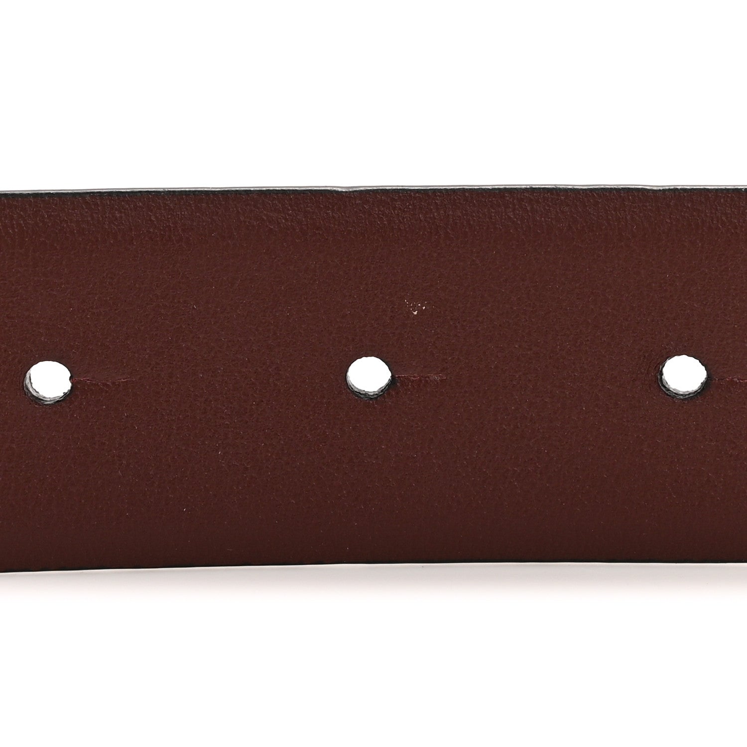 Calfskin CC Reversible Belt 75 30 Black Burgundy