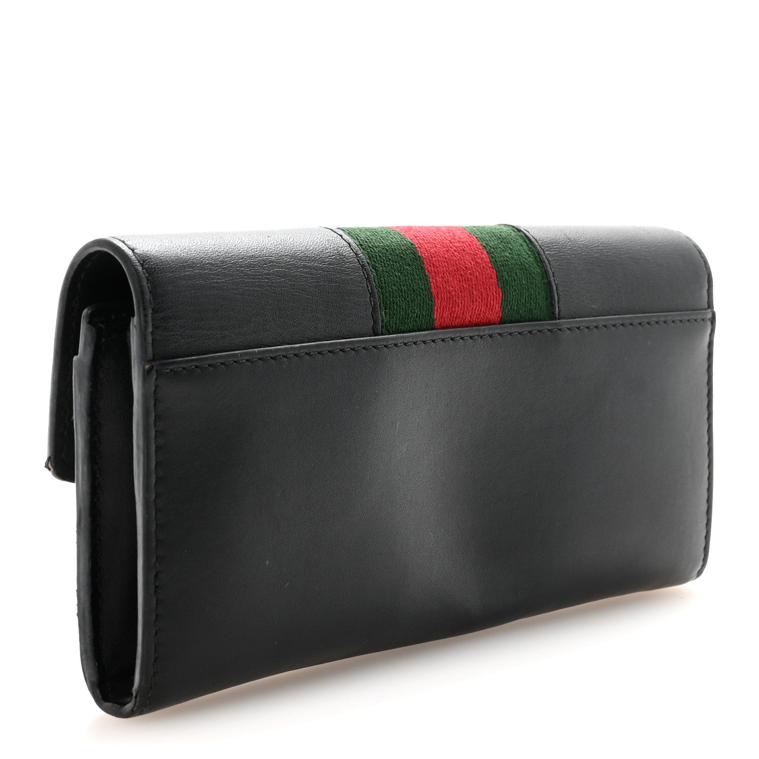 Calfskin Sylvie Continental Wallet Black