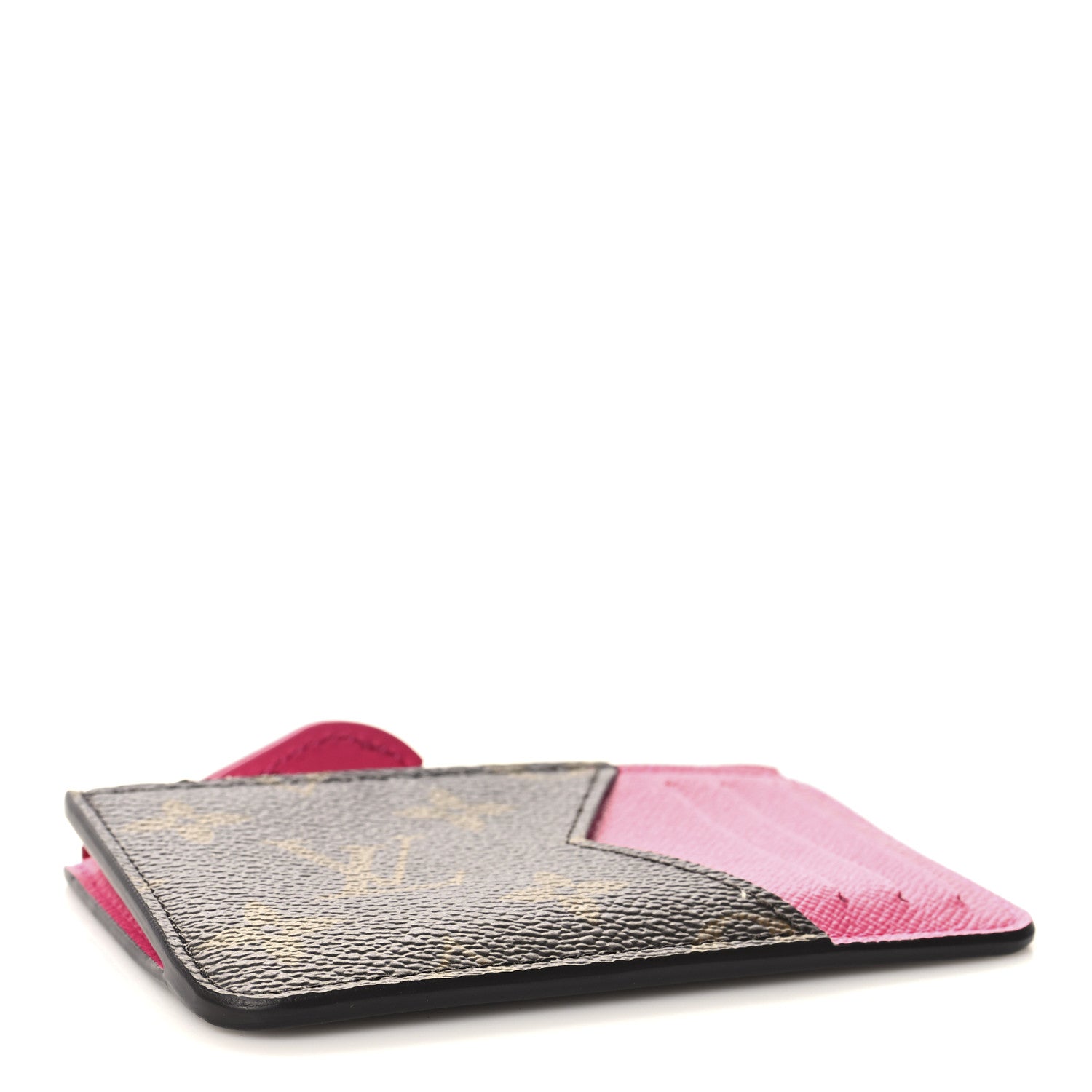 Monogram Calfskin Coin Card Holder Rose
