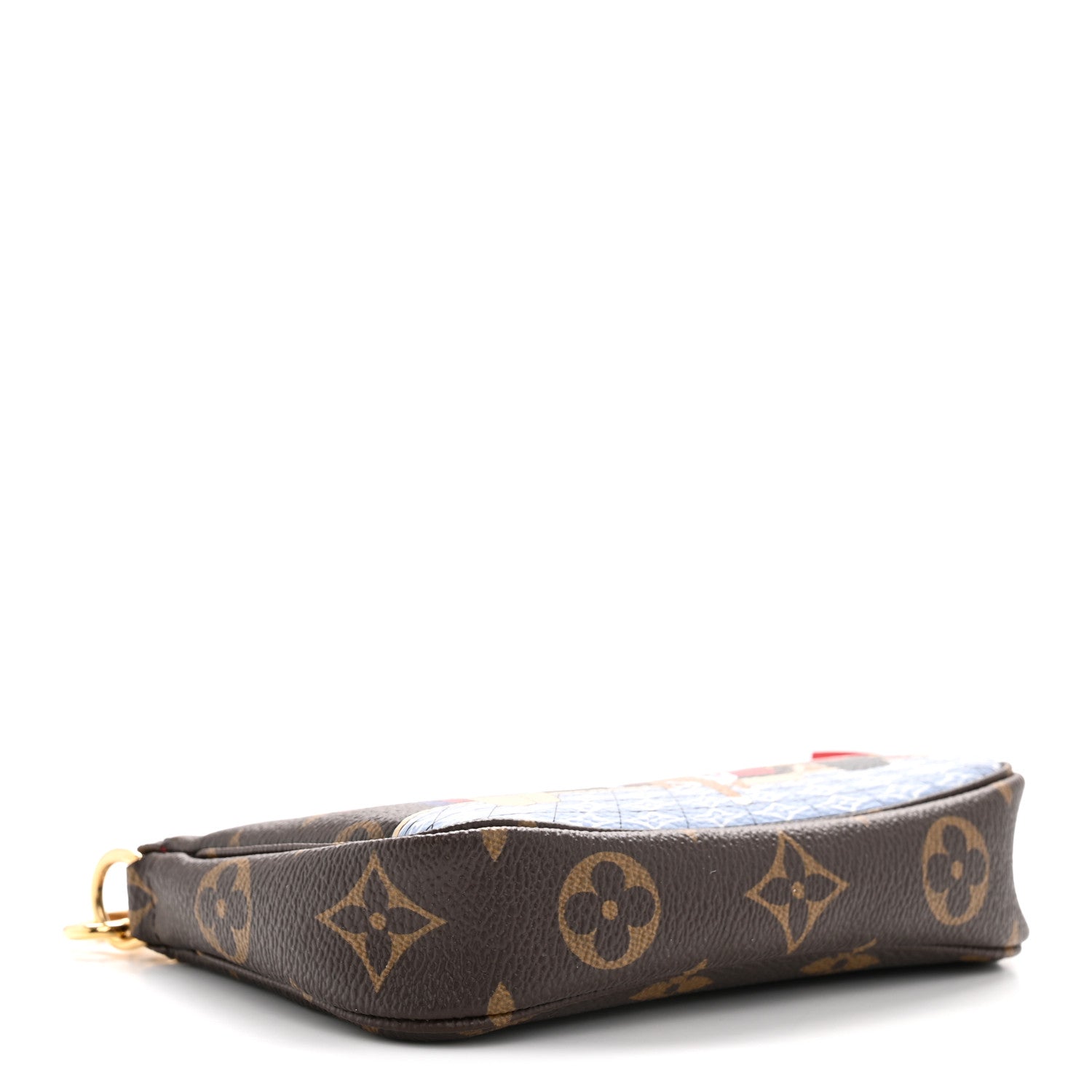 Monogram 2021 Christmas Animation London Mini Pochette Accessories Red