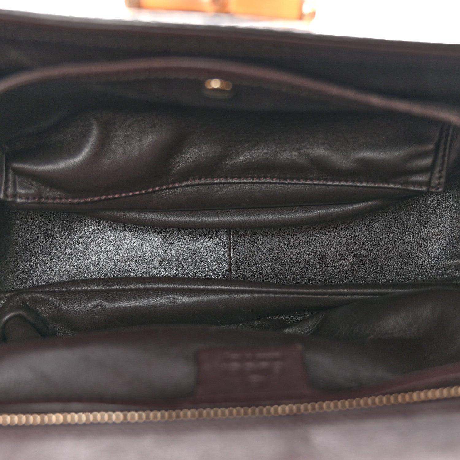 Snakeskin Medium New Bamboo Top Handle Bag Natural