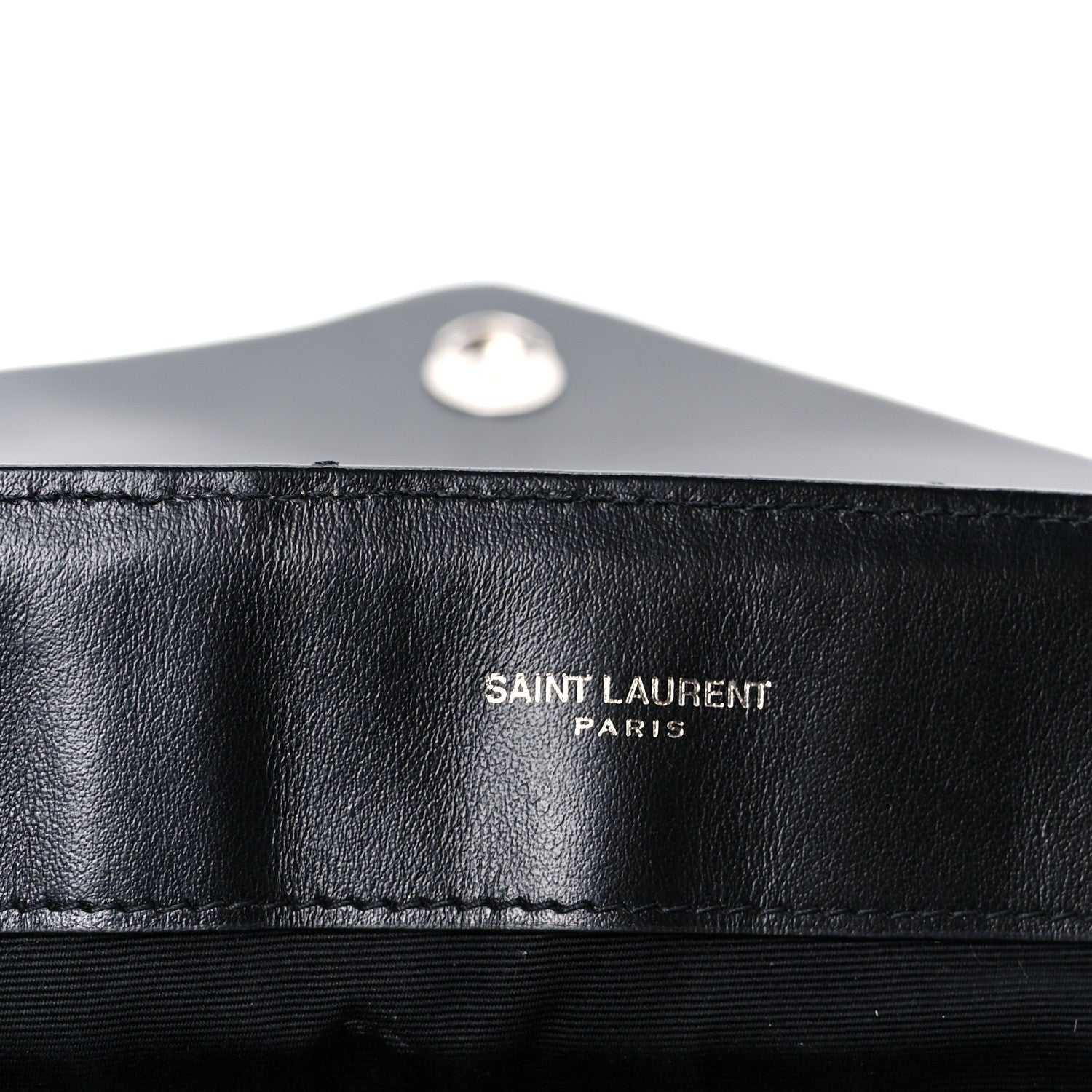 Calfskin Y Quilted Monogram Large Loulou Chain Satchel Black