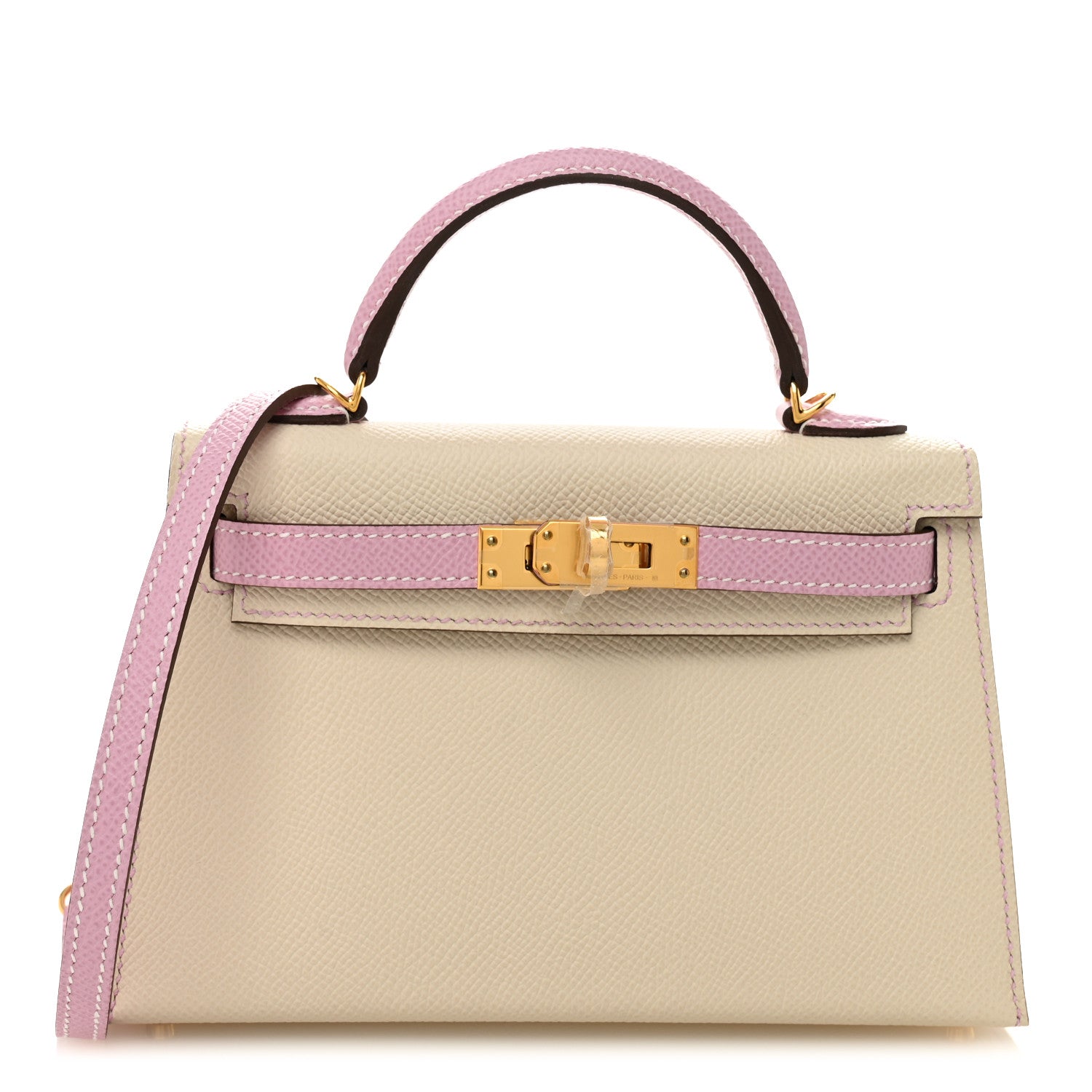 Epsom Horseshoe Mini Kelly Sellier 20 Craie Mauve Sylvestre