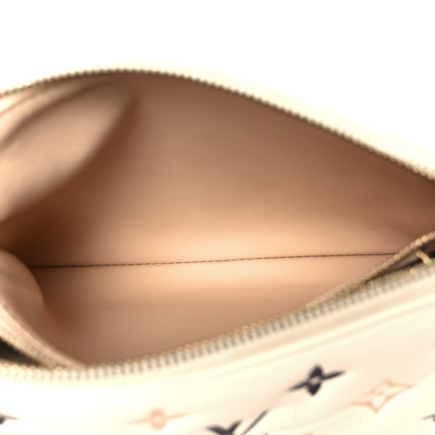 Lambskin Embossed Monogram Tricolor By The Pool Coussin BB Beige