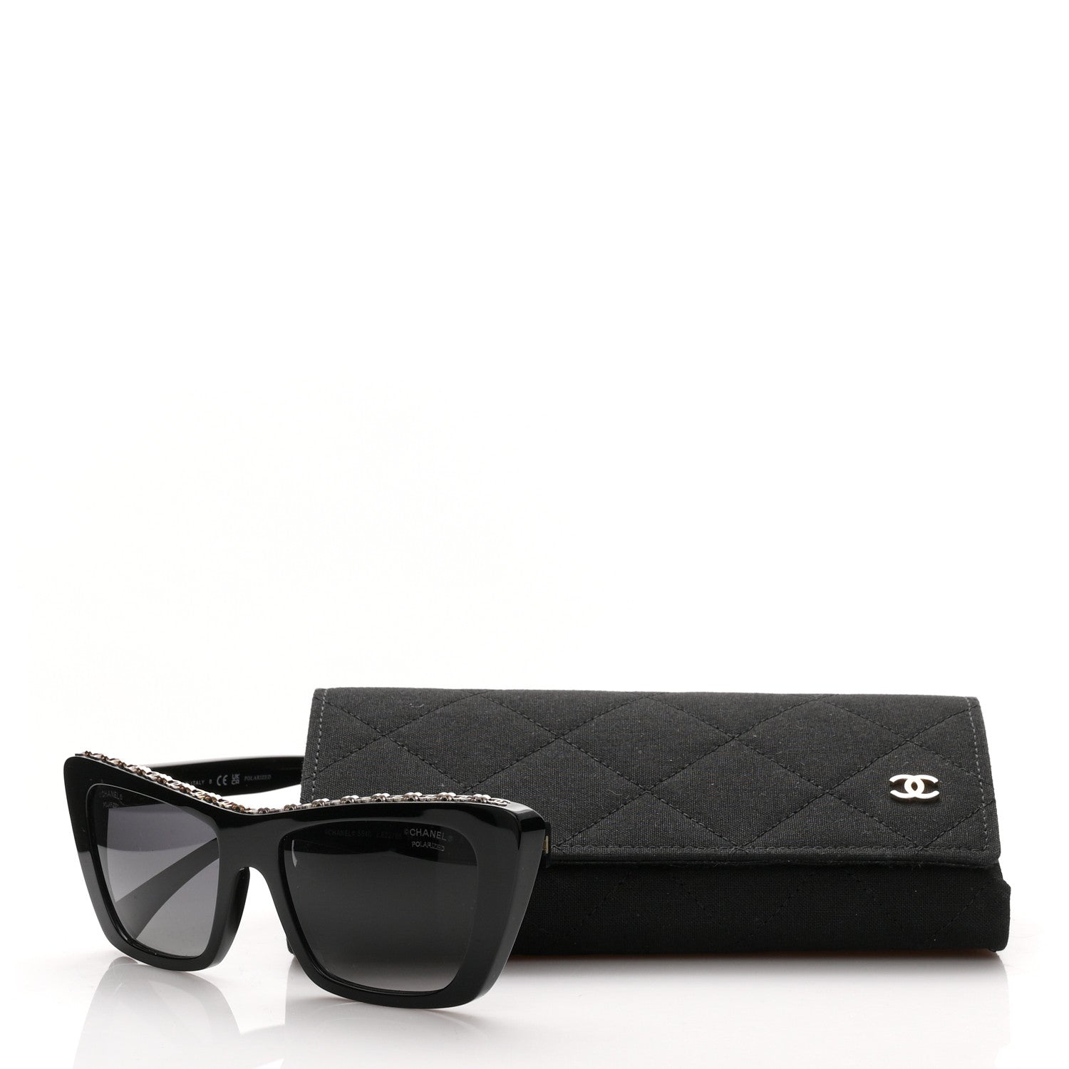 Acetate Polarized Butterfly Sunglasses 5540 Black