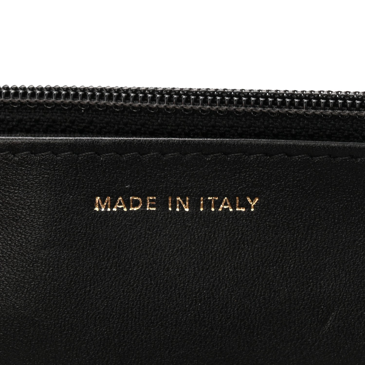 Lambskin Quilted Chain Around Wallet On Chain WOC Black