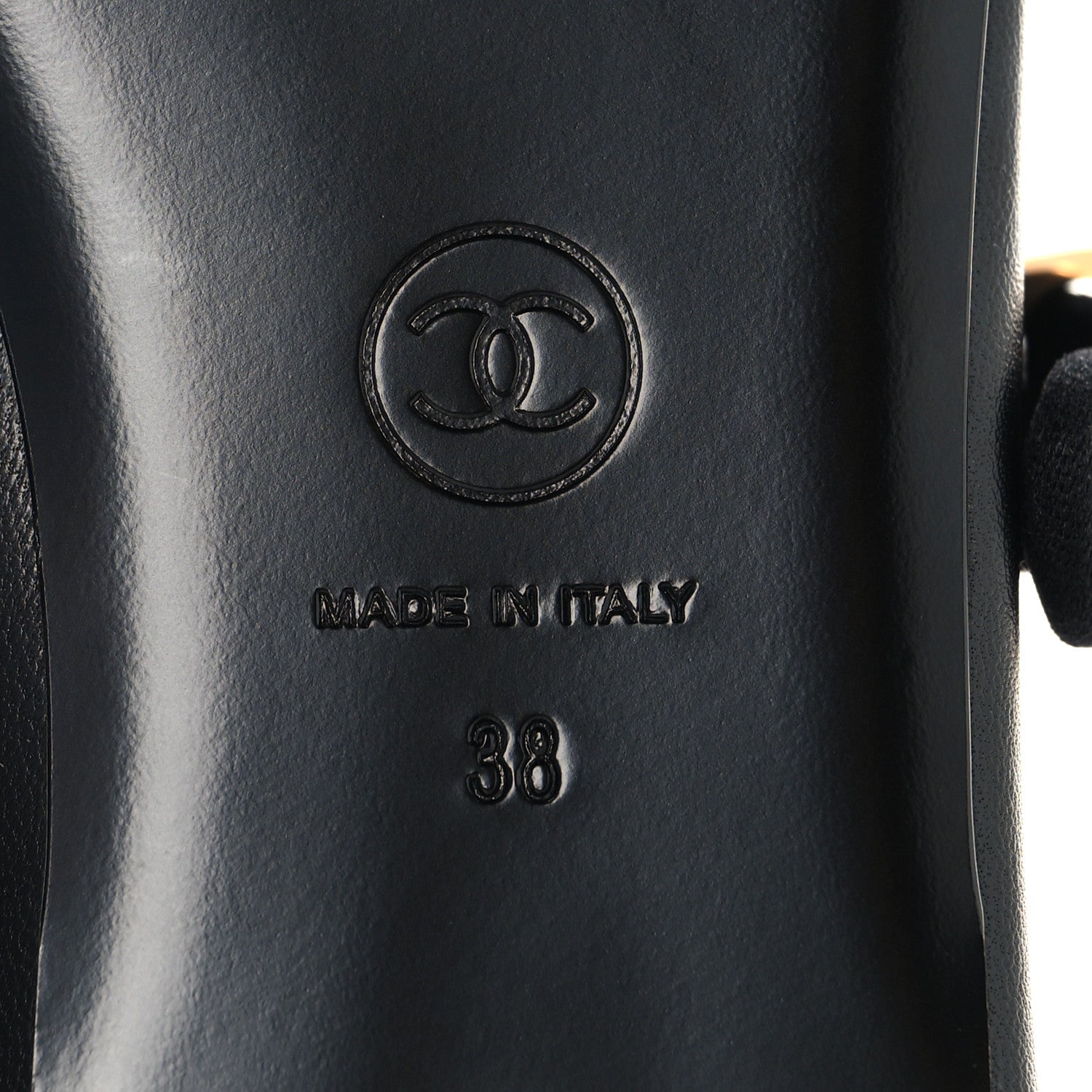 Lambskin Mary Jane Flats 38 Black