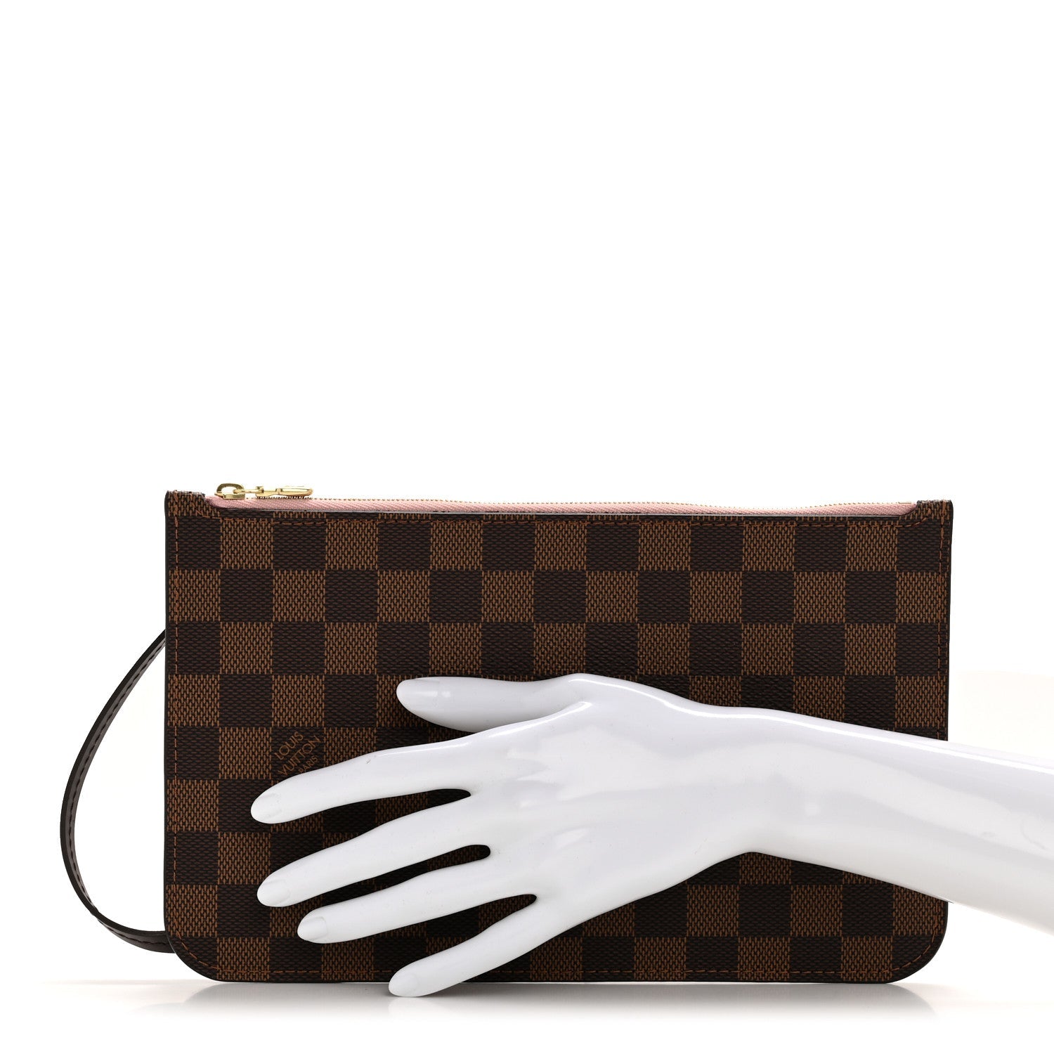 Damier Ebene Neverfull MM GM Pochette Rose Ballerine