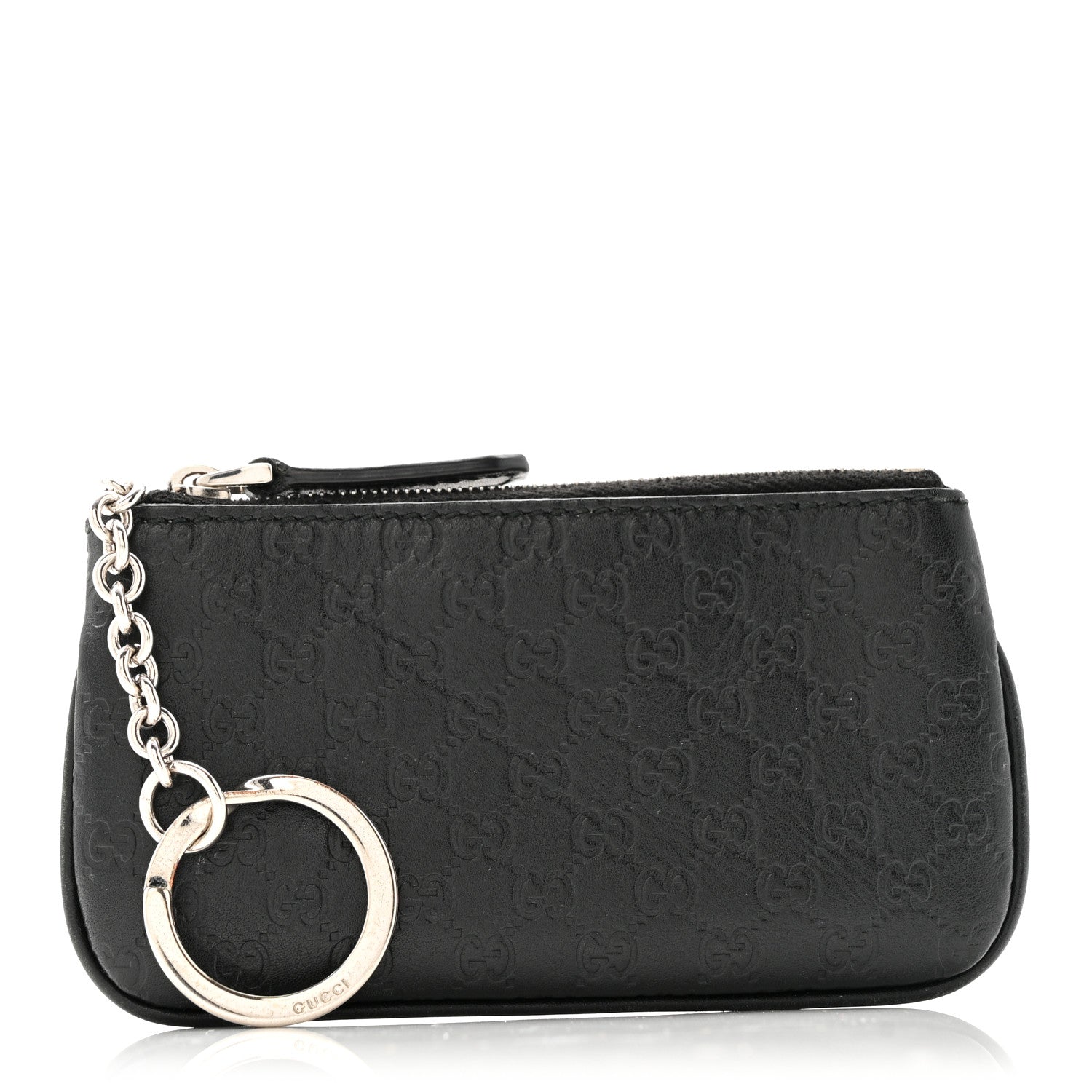 Microguccissima Key Ring Coin Case Black