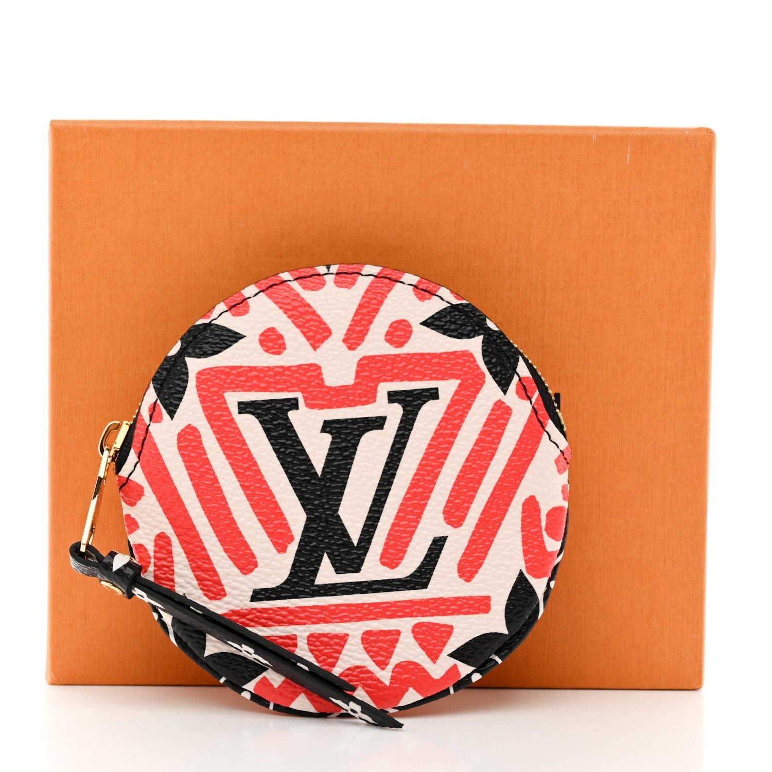 Monogram Giant Crafty Round Coin Purse Creme Rouge