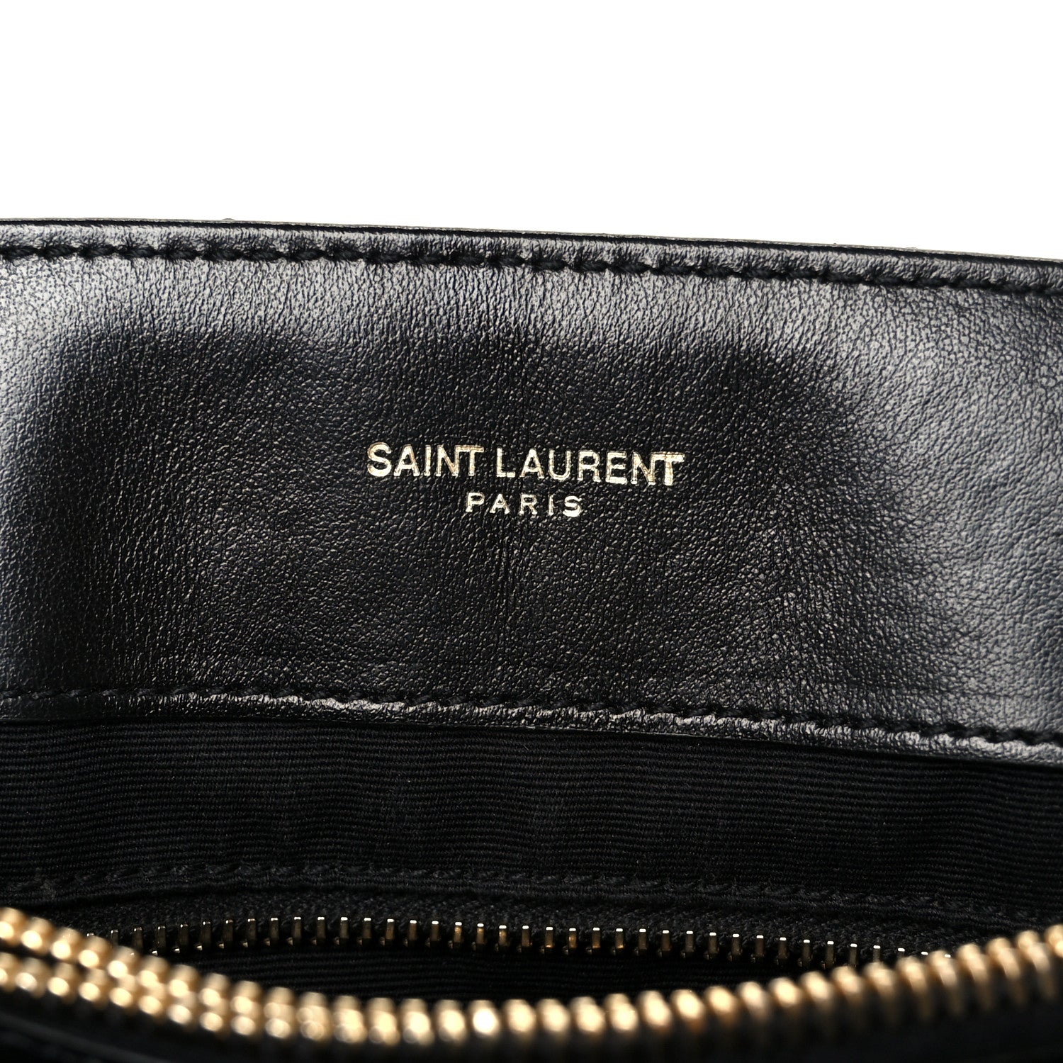 Calfskin Y Quilted Monogram Medium Loulou Chain Satchel Black