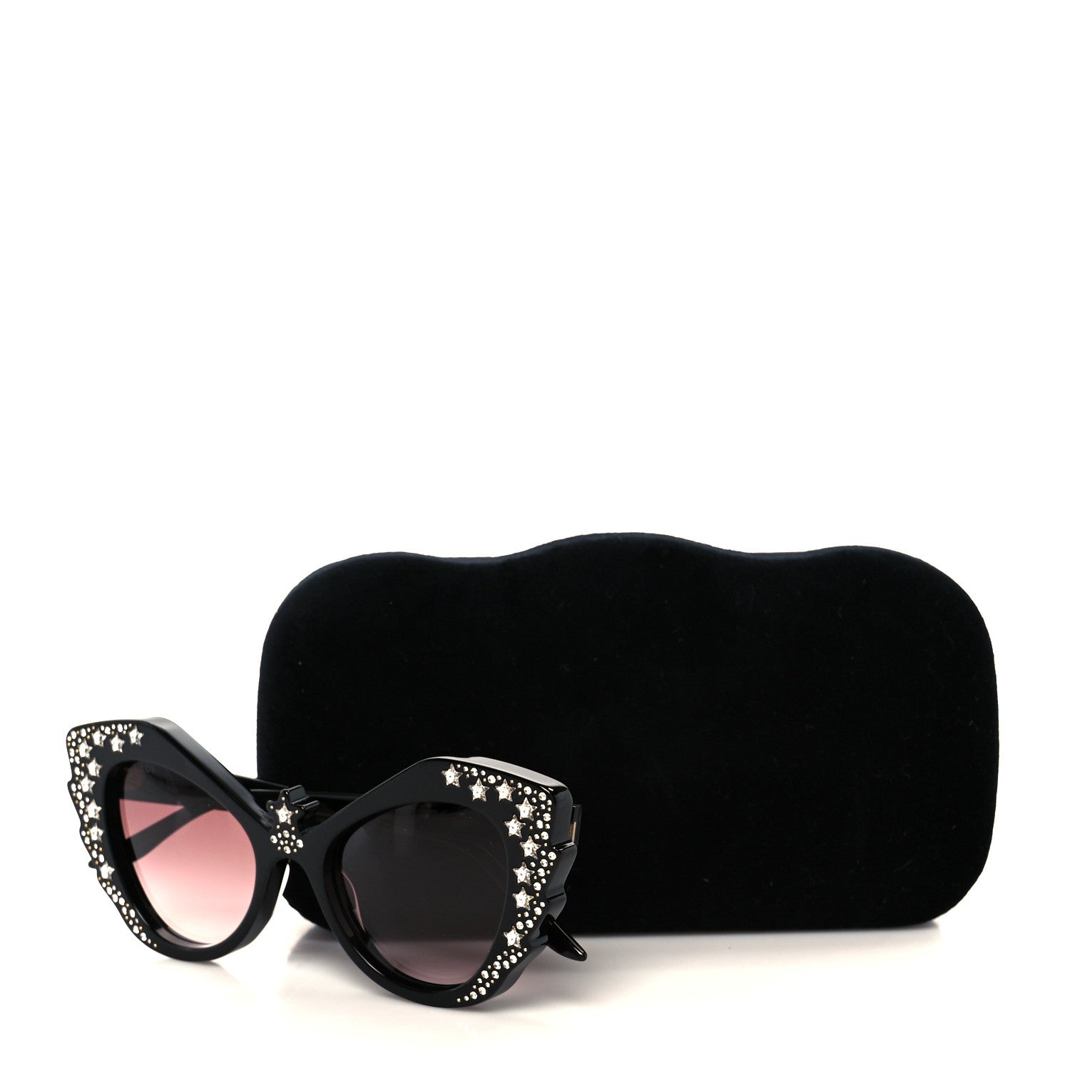 Acetate Crystal Sunglasses GG1095S Black