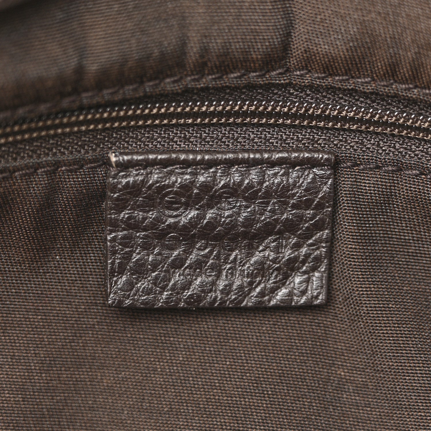 Crystal Monogram D Ring Tote Dark Brown