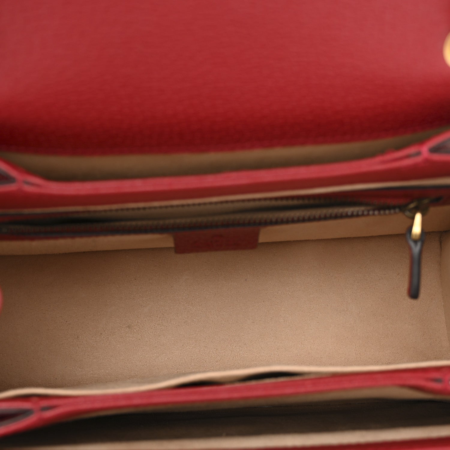 GG Supreme Monogram Small Queen Margaret Top Handle Bag Red