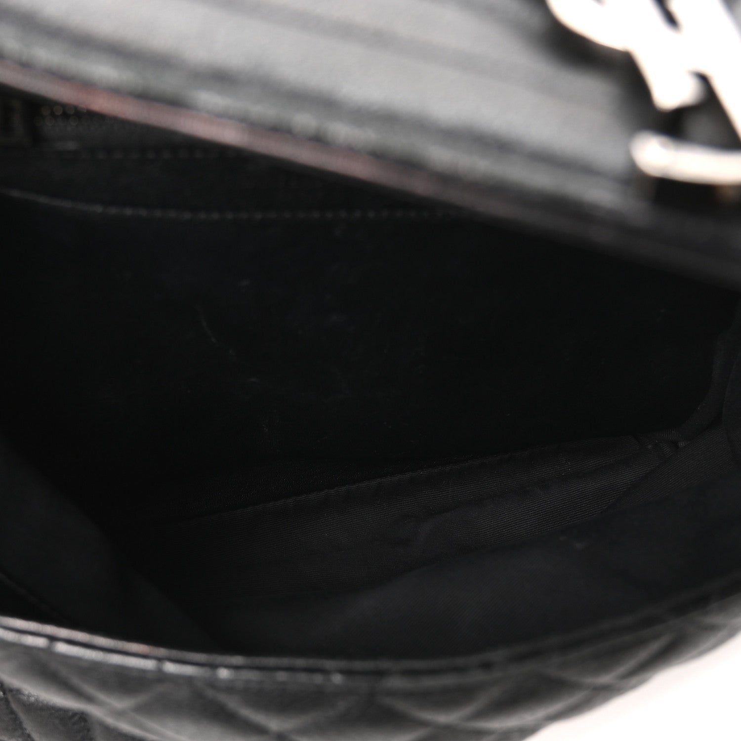 Calfskin Mixed Matelasse Triquilt Large Monogram Satchel Black