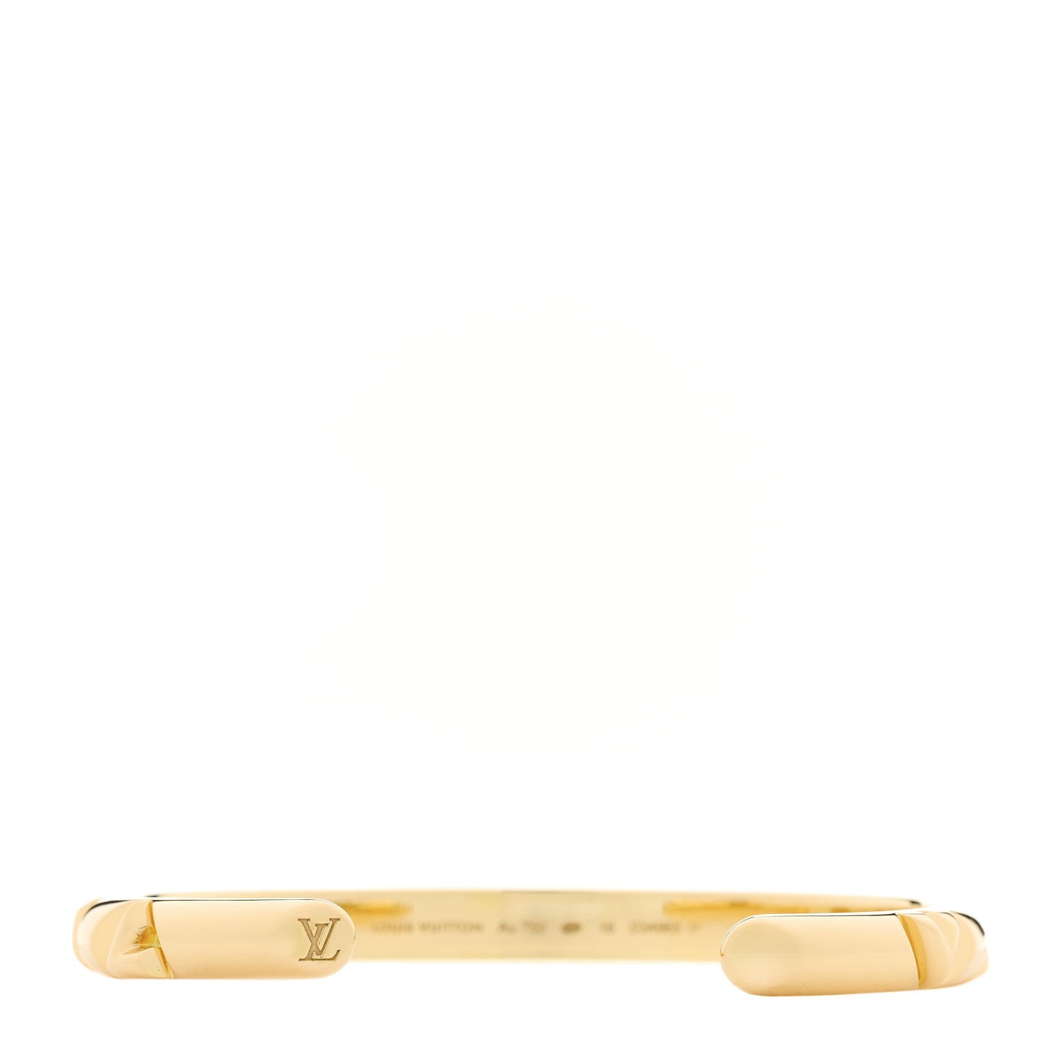 18K Yellow Gold LV Volt Cuff Bracelet