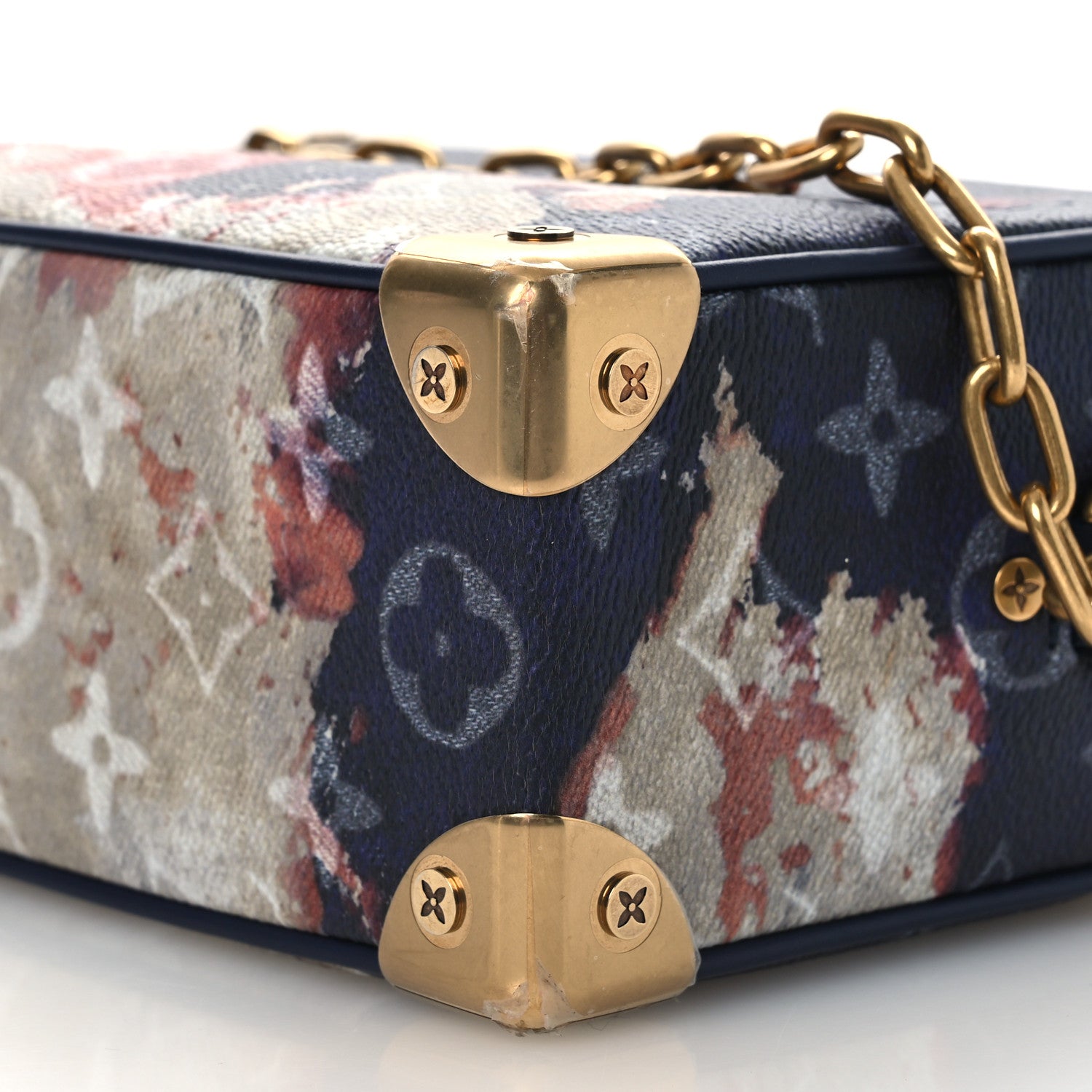 Monogram Bleach Mini Soft Trunk Ink Blue
