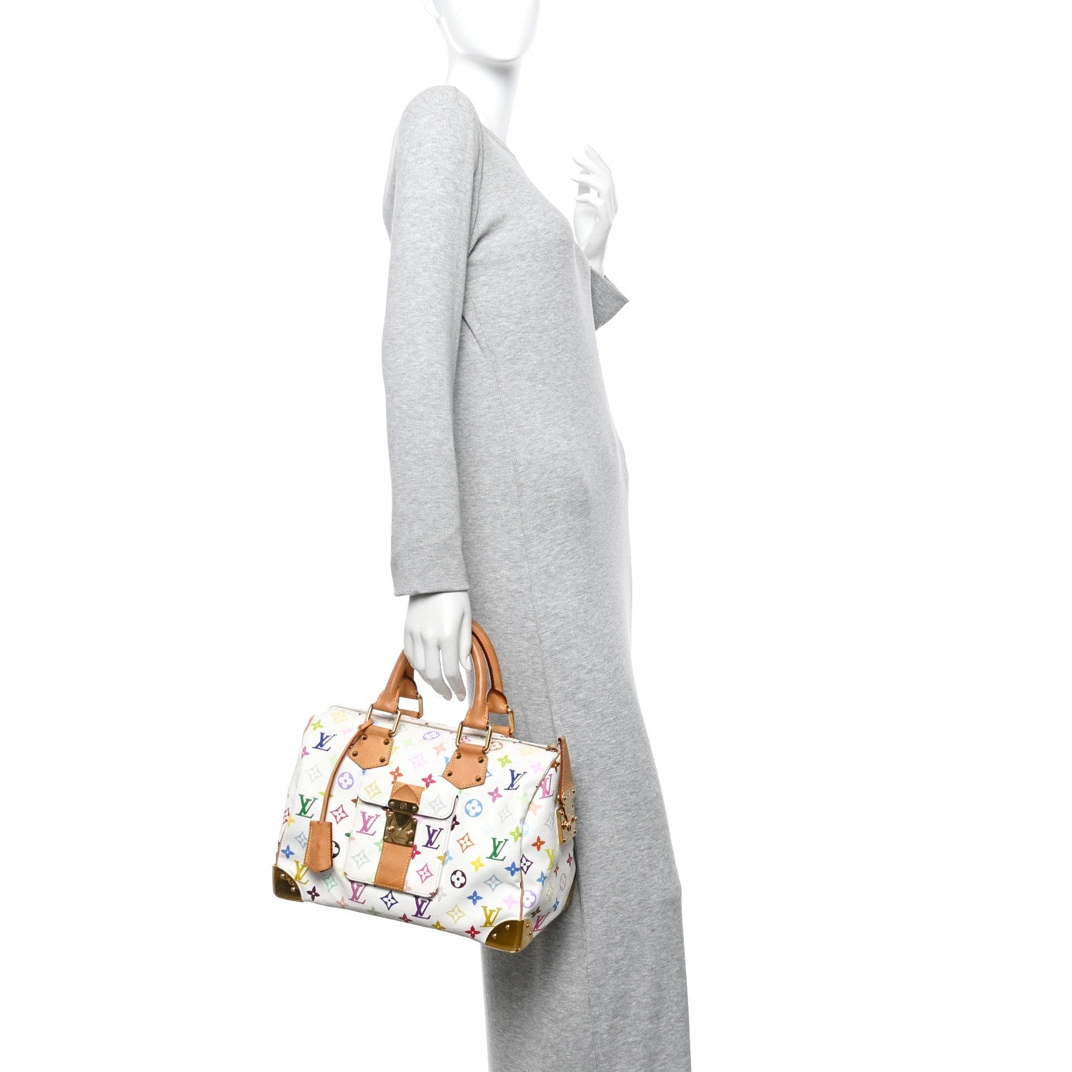 Monogram Multicolor Speedy 30 White