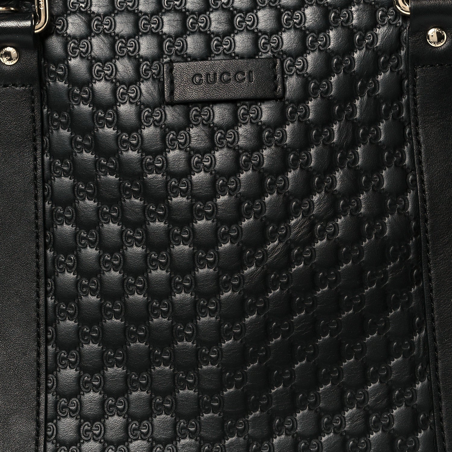Microguccissima Medium Dome Bag Black