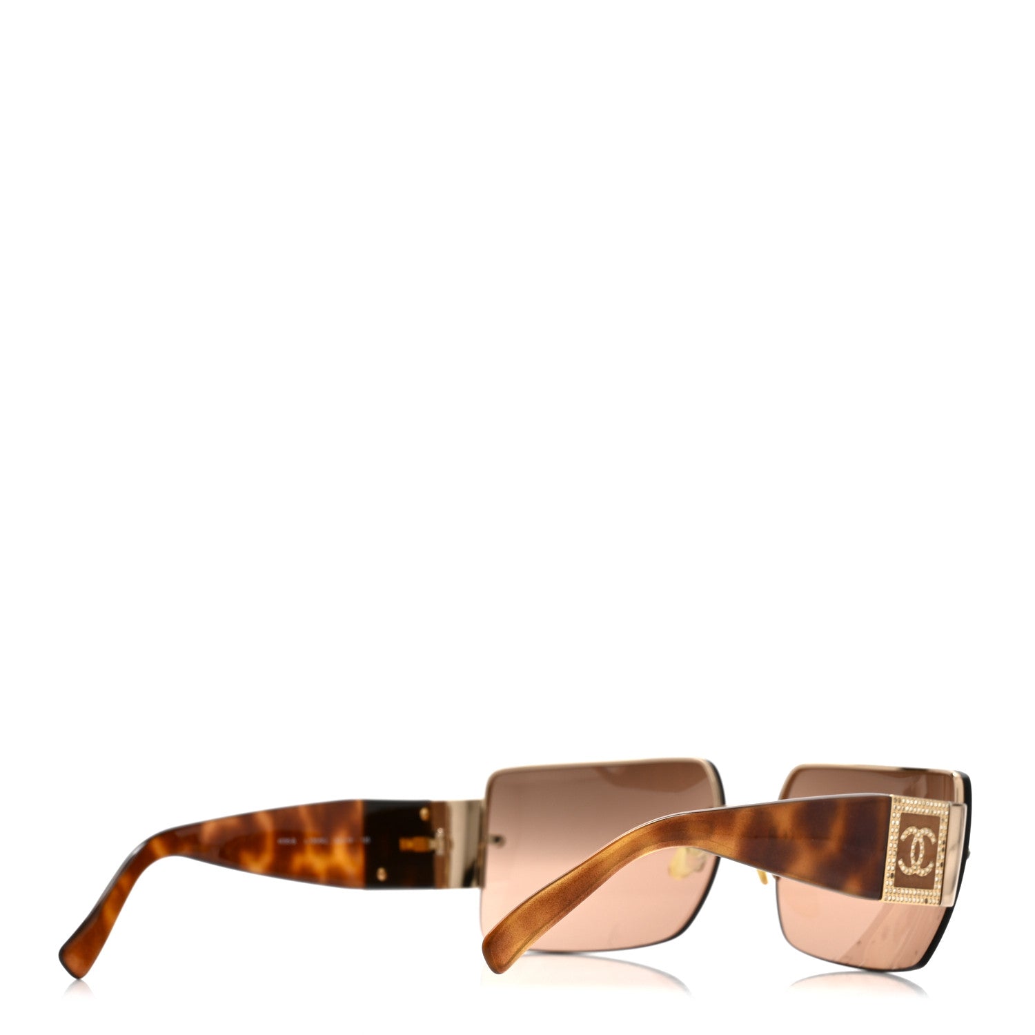 Crystal CC Sunglasses 4095-B Tortoise