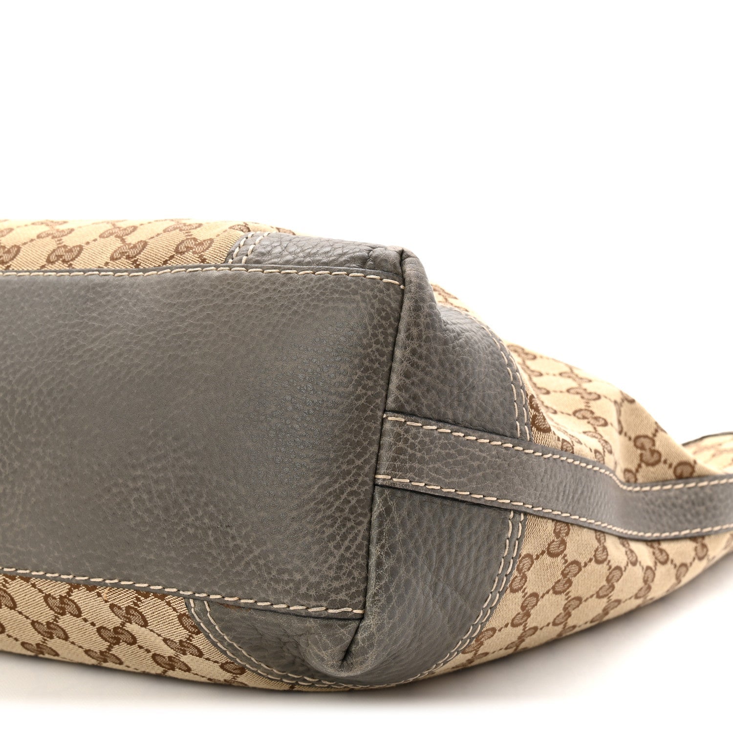 Monogram Large Sunset Tote  Brown Grey