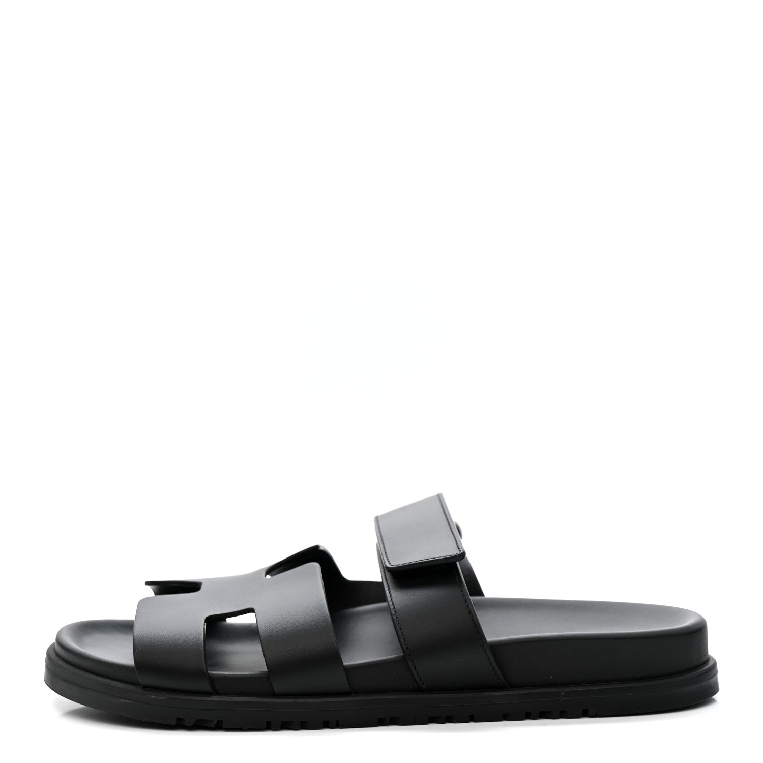 Calfskin Womens Chypre Sandals 38.5 Black