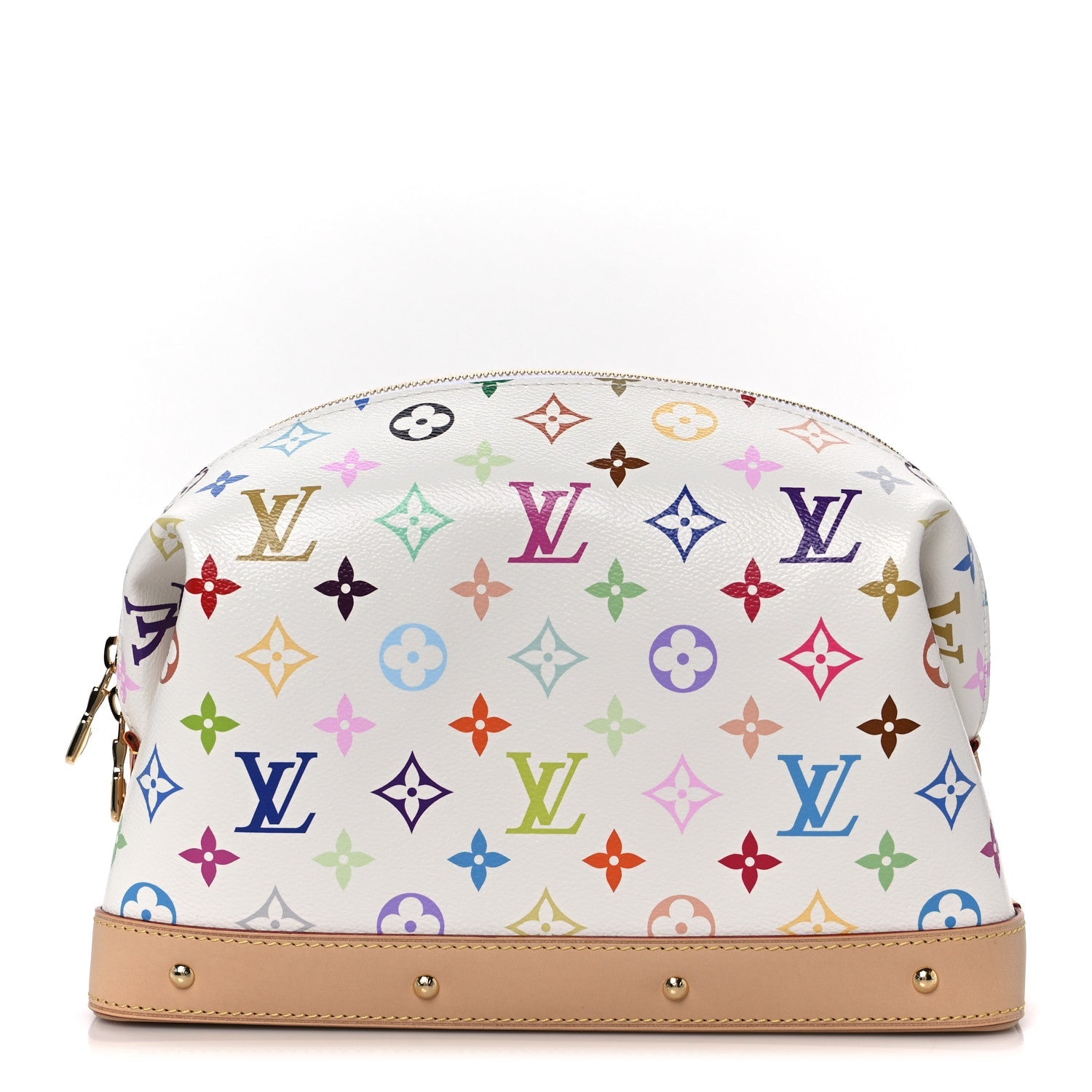 LV x TM Monogram Multicolor Cosmetic Pouch GM White